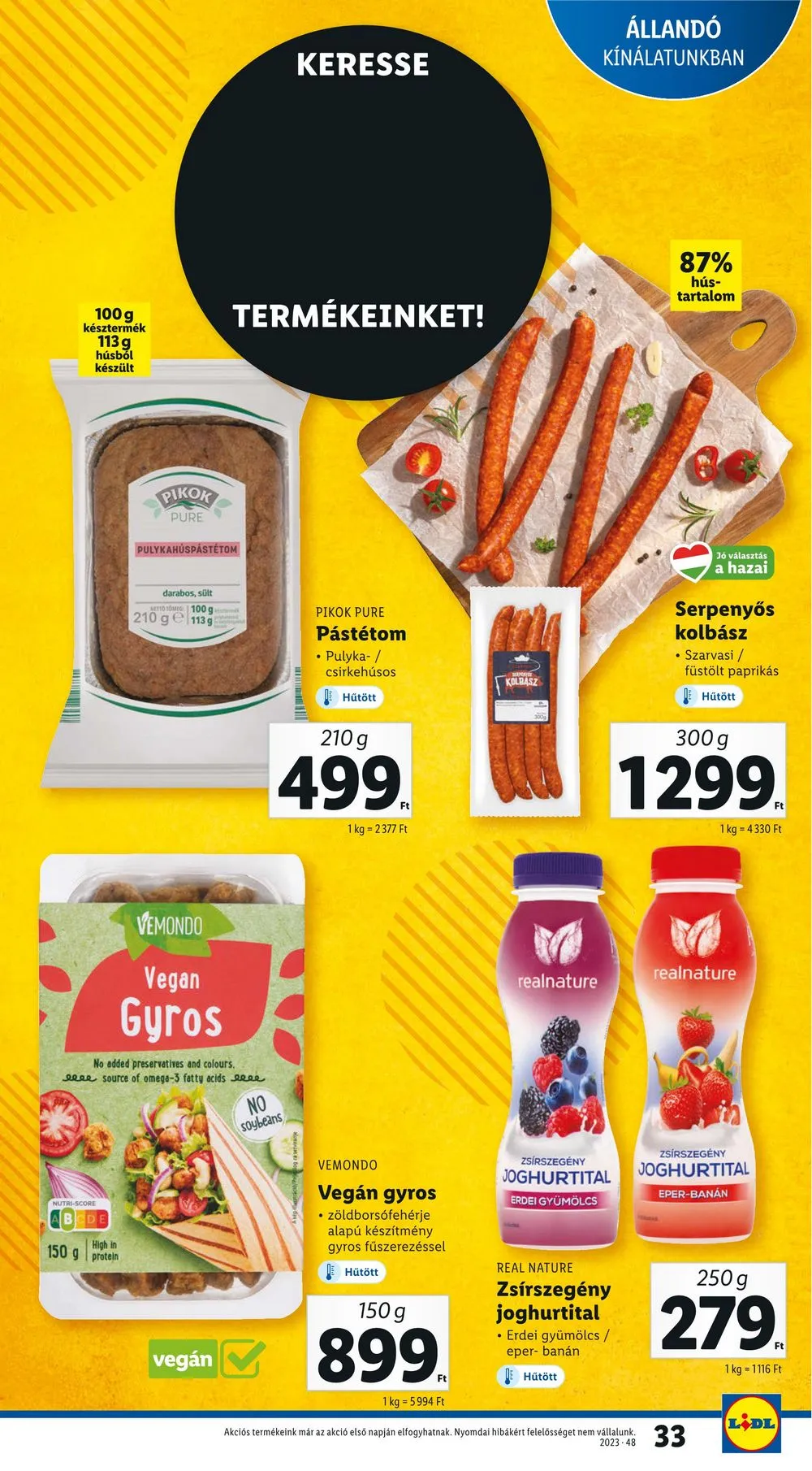 Lidl akciós újság 11.30–12.06 – 33. oldal