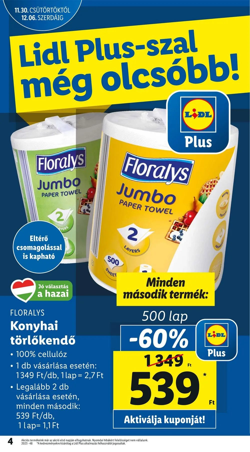Lidl akciós újság 11.30–12.06 – 4. oldal