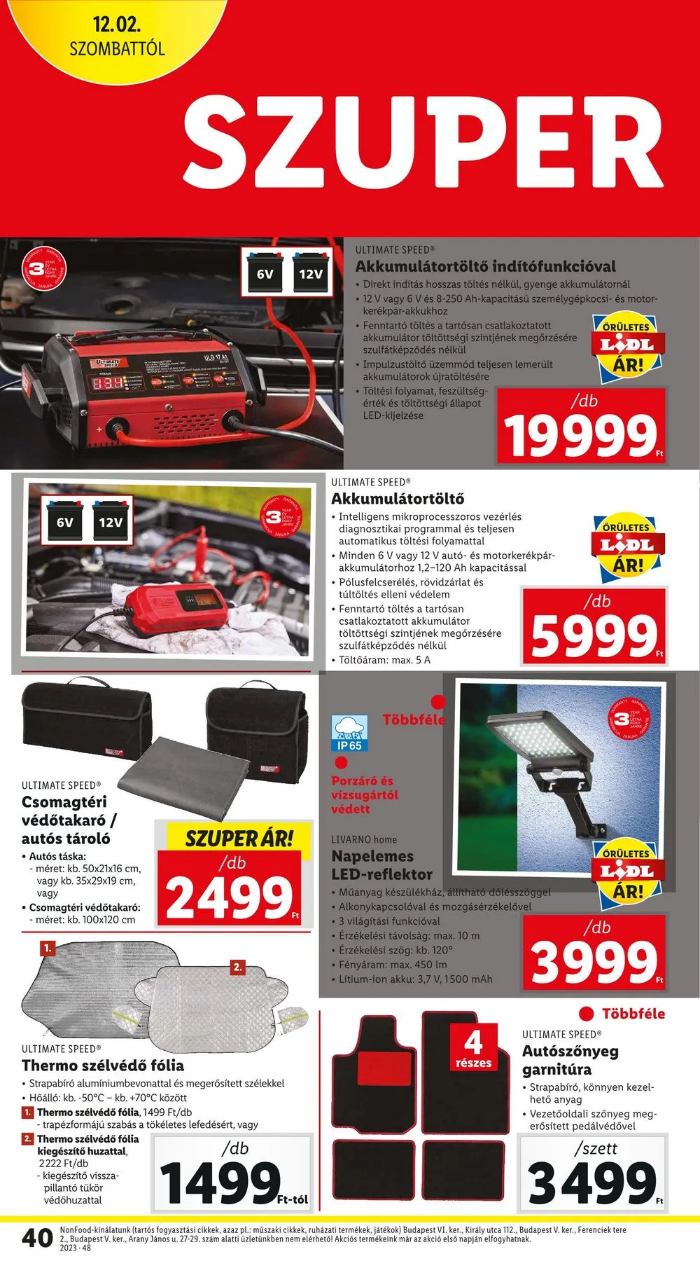 Lidl akciós újság 11.30–12.06 – 40. oldal
