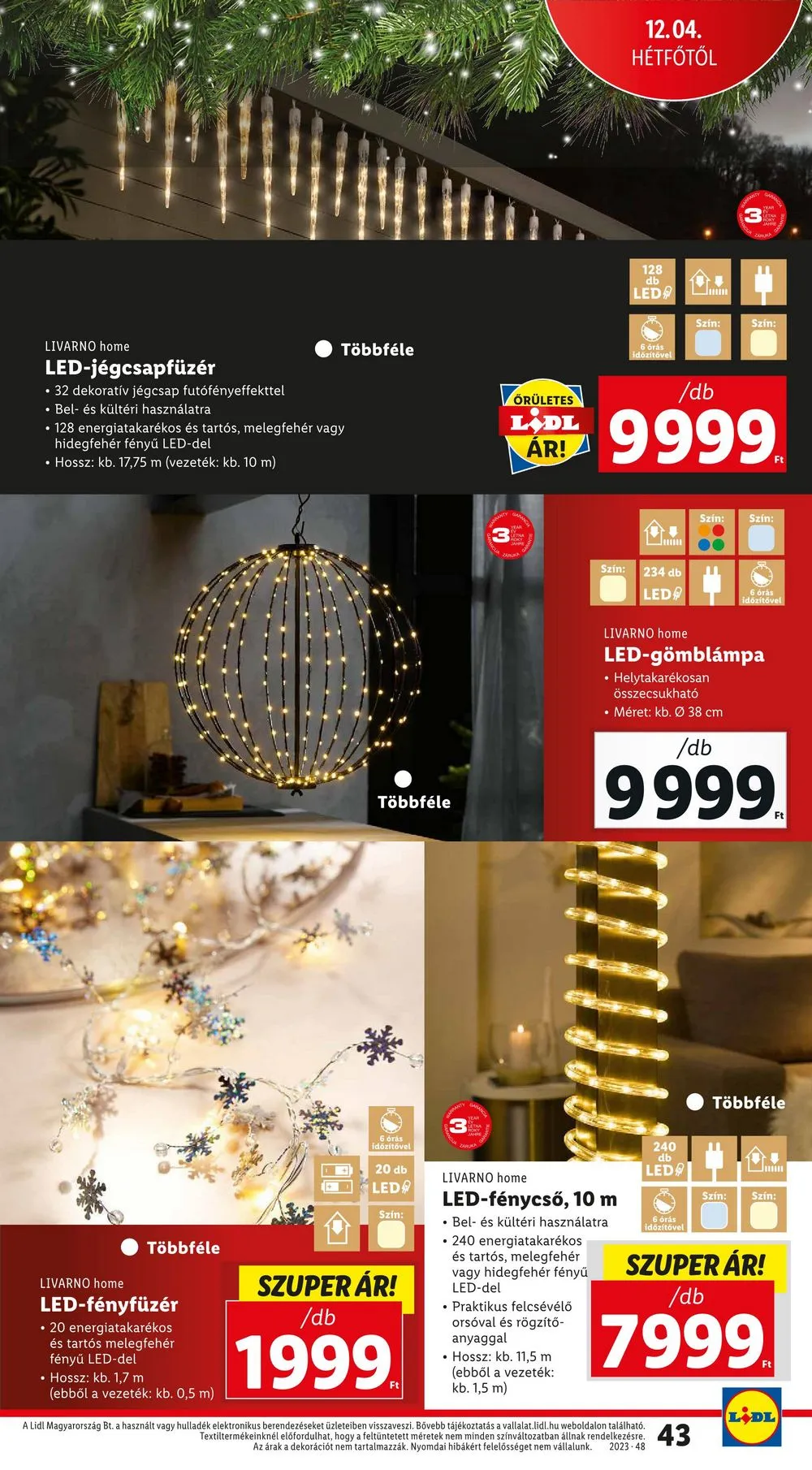 Lidl akciós újság 11.30–12.06 – 43. oldal