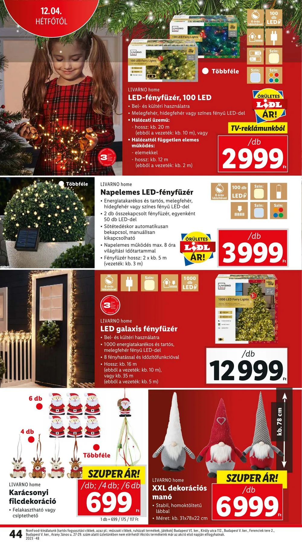 Lidl akciós újság 11.30–12.06 – 44. oldal