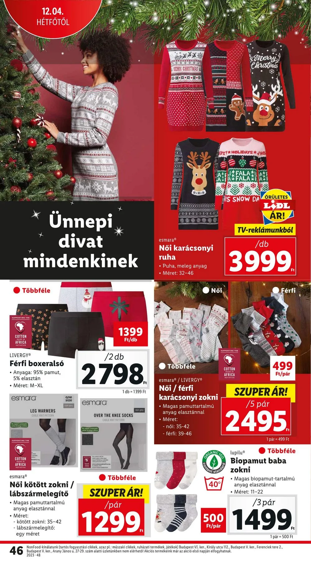 Lidl akciós újság 11.30–12.06 – 46. oldal