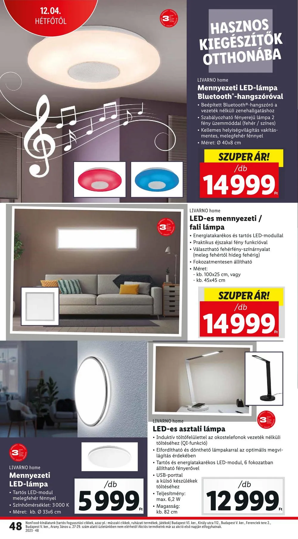 Lidl akciós újság 11.30–12.06 – 48. oldal