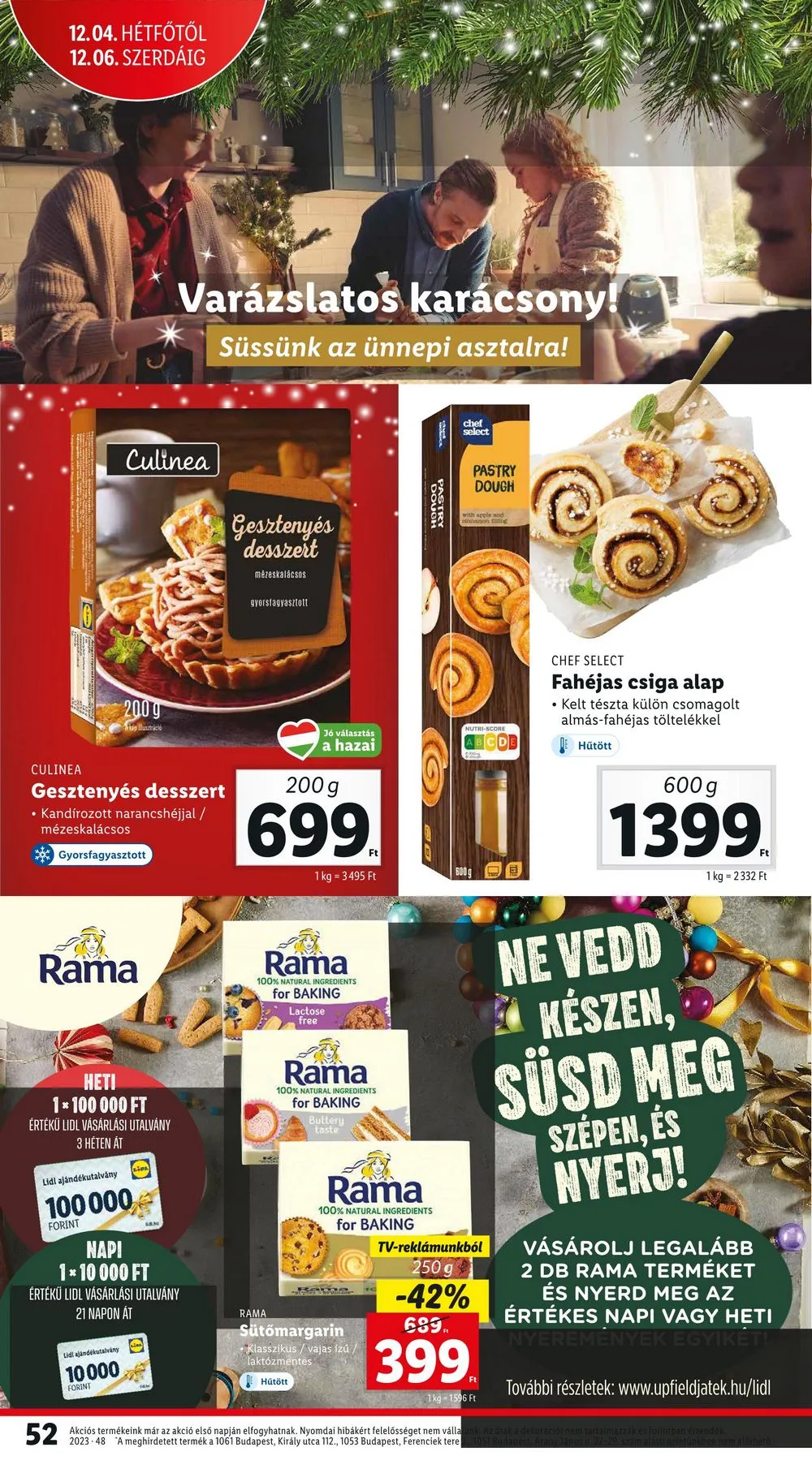 Lidl akciós újság 11.30–12.06 – 52. oldal