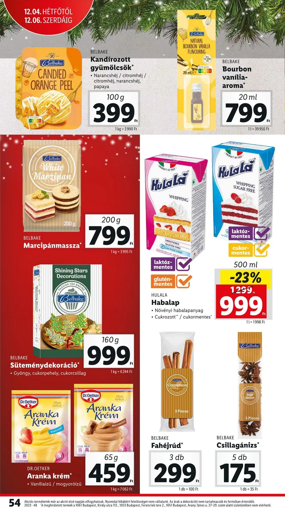 Lidl akciós újság 11.30–12.06 – 54. oldal