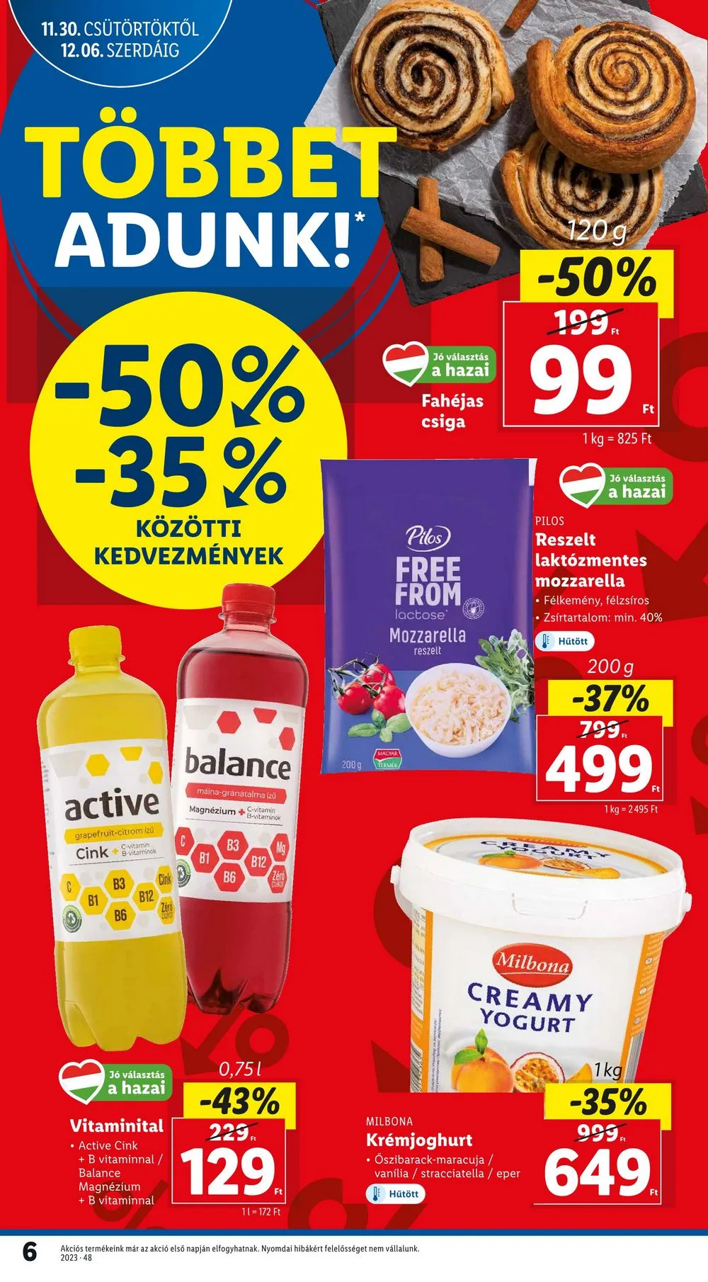 Lidl akciós újság 11.30–12.06 – 6. oldal