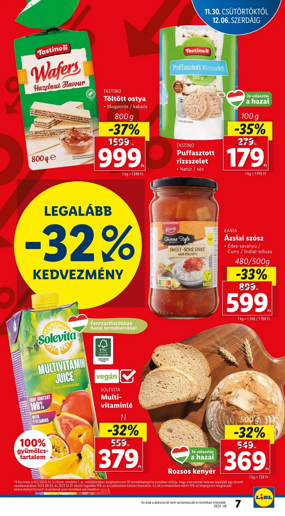 Lidl akciós újság 11.30–12.06 – 7. oldal