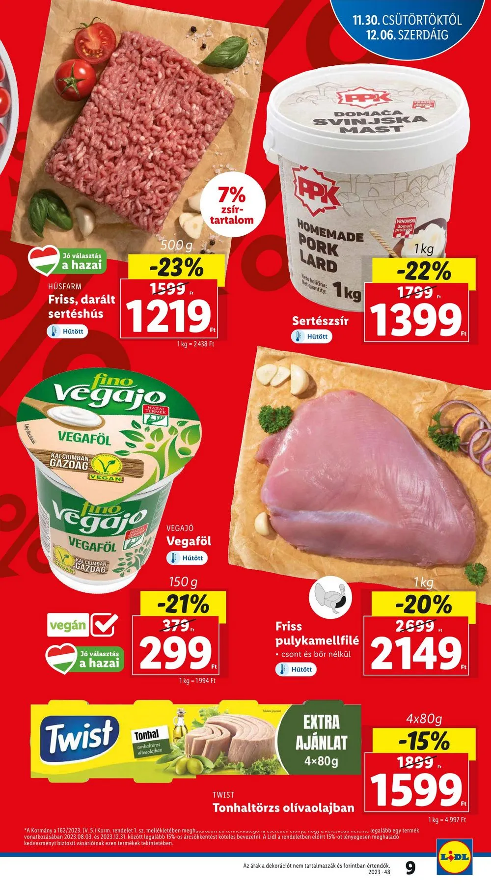 Lidl akciós újság 11.30–12.06 – 9. oldal
