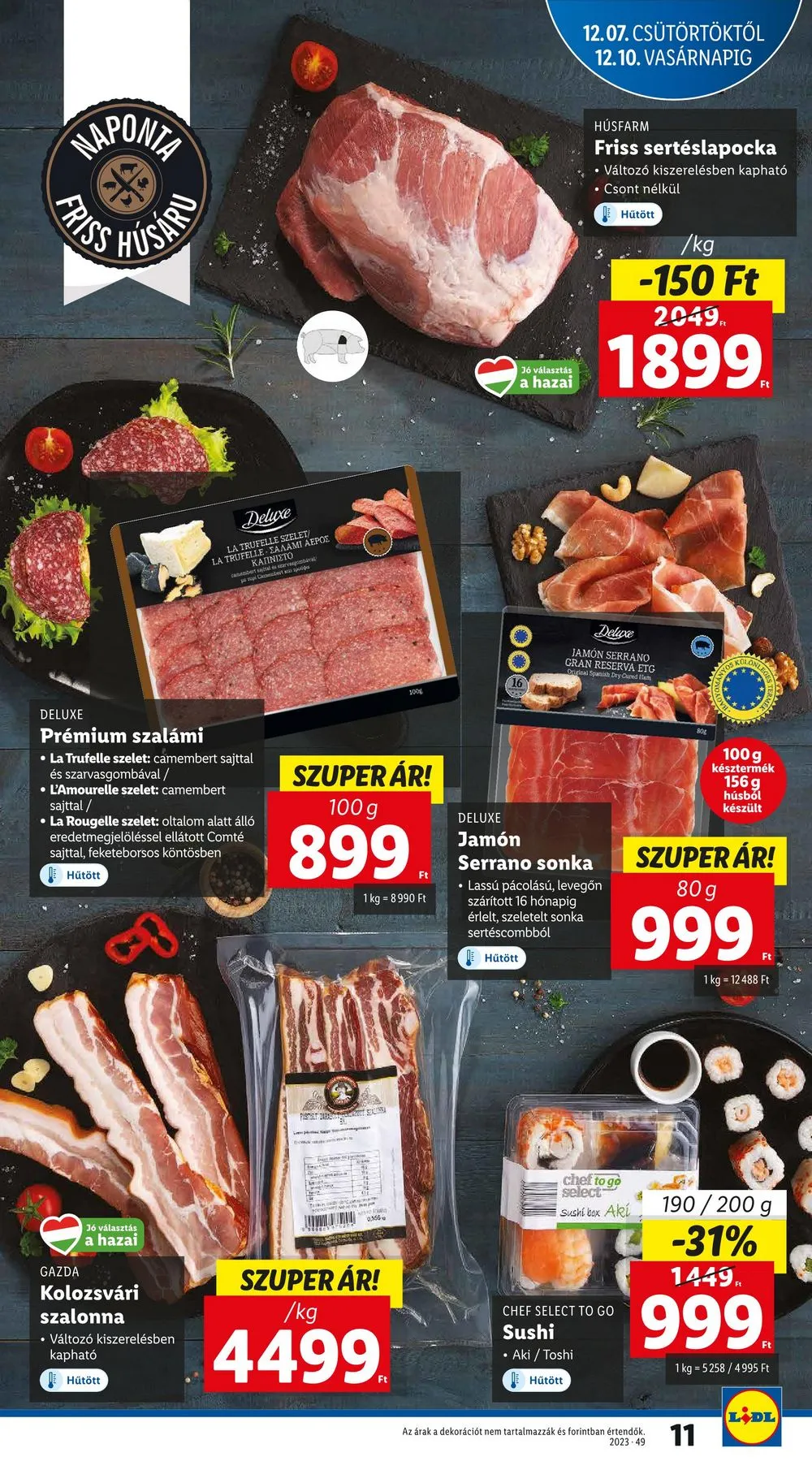 Lidl akciós újság 12.07–12.13 – 11. oldal