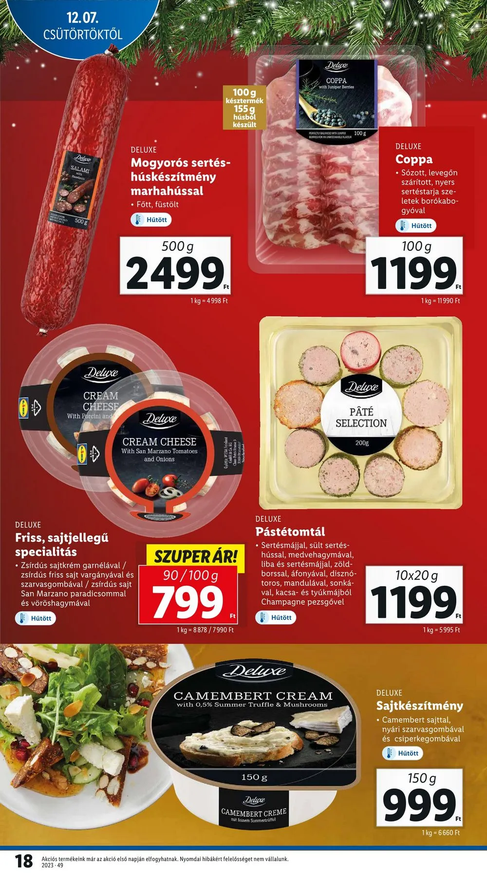 Lidl akciós újság 12.07–12.13 – 18. oldal