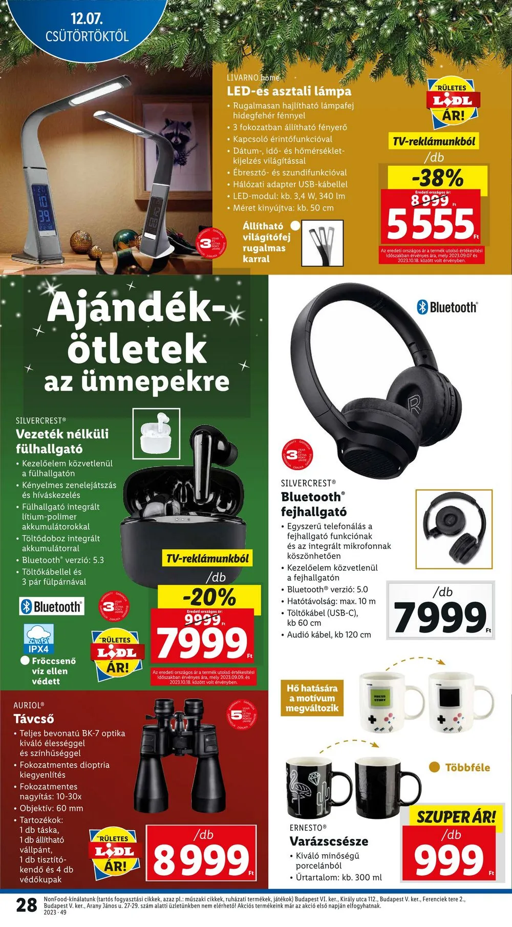Lidl akciós újság 12.07–12.13 – 28. oldal