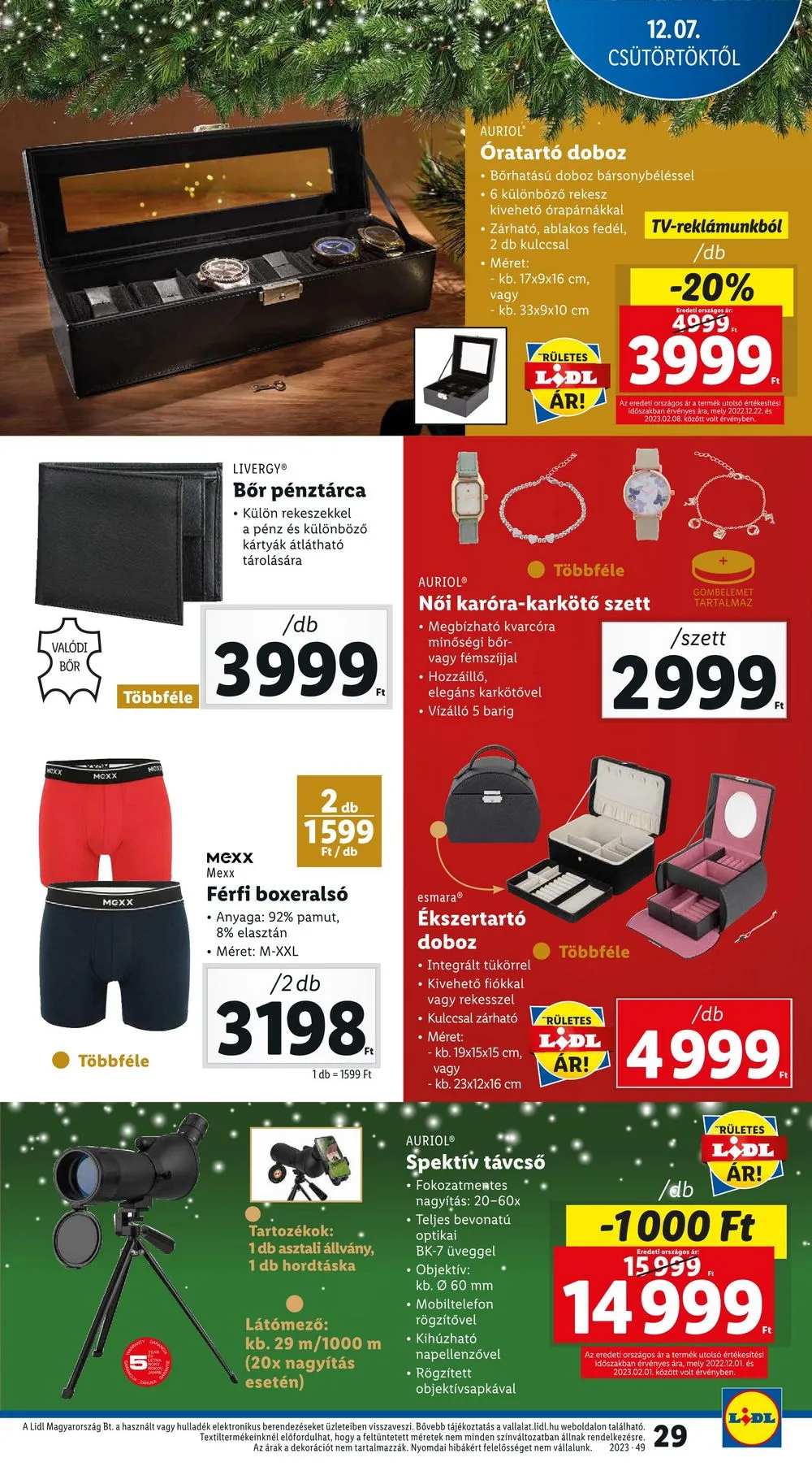 Lidl akciós újság 12.07–12.13 – 29. oldal