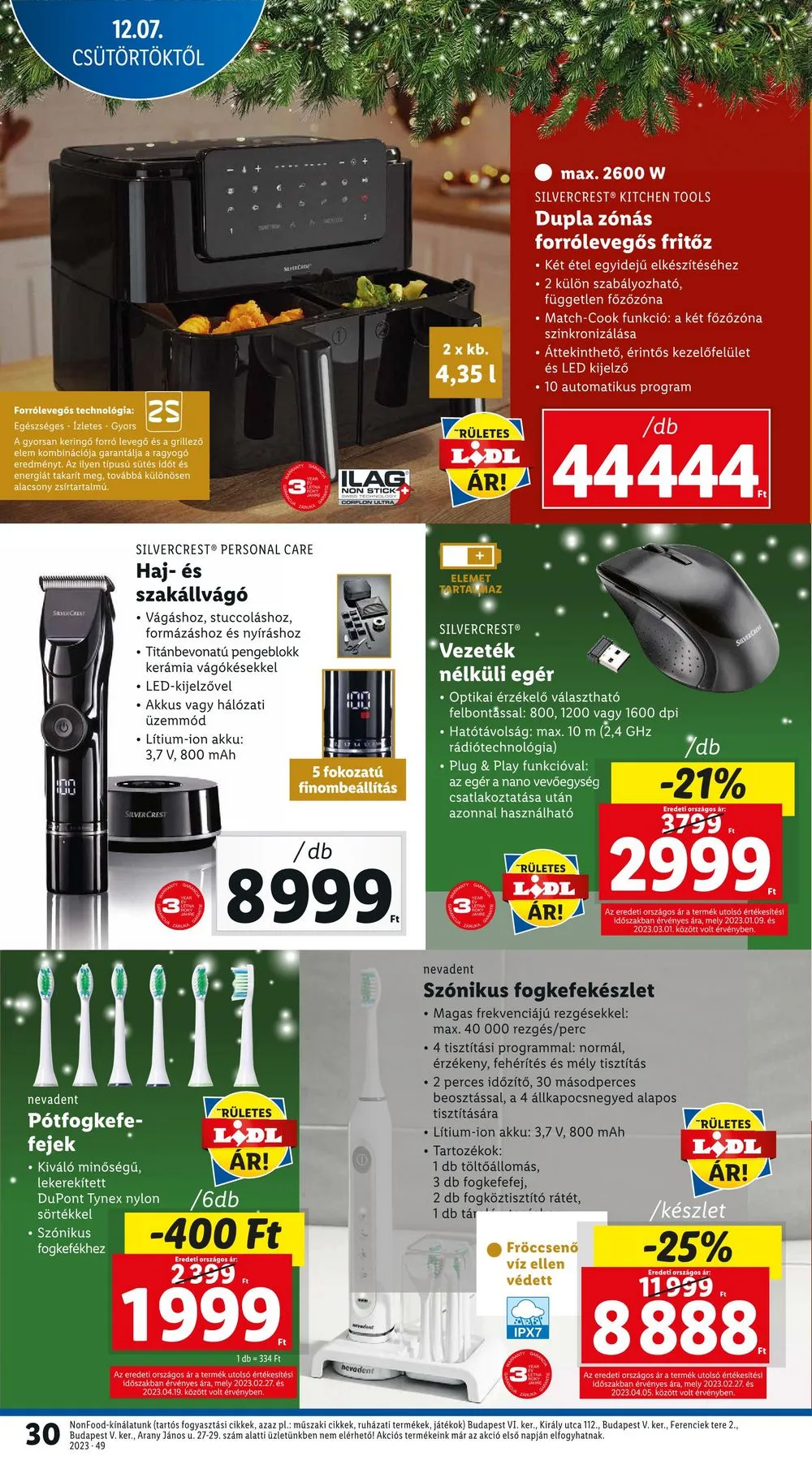 Lidl akciós újság 12.07–12.13 – 30. oldal