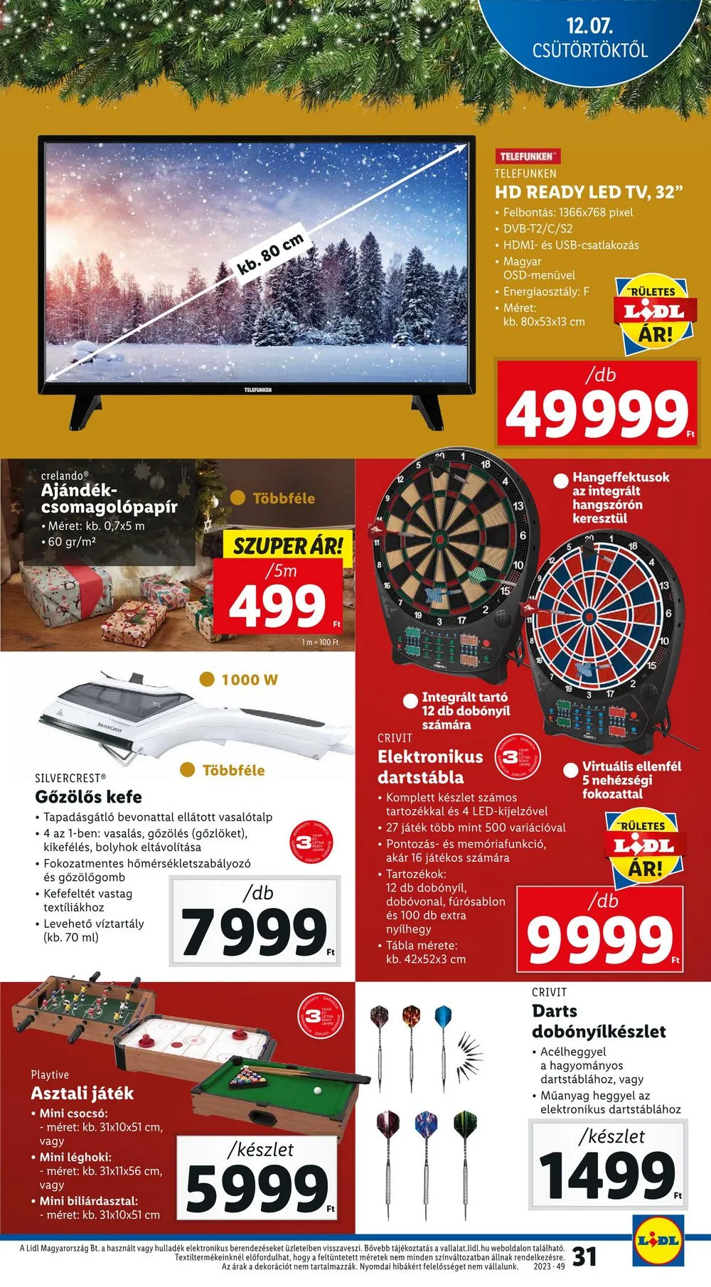 Lidl akciós újság 12.07–12.13 – 31. oldal
