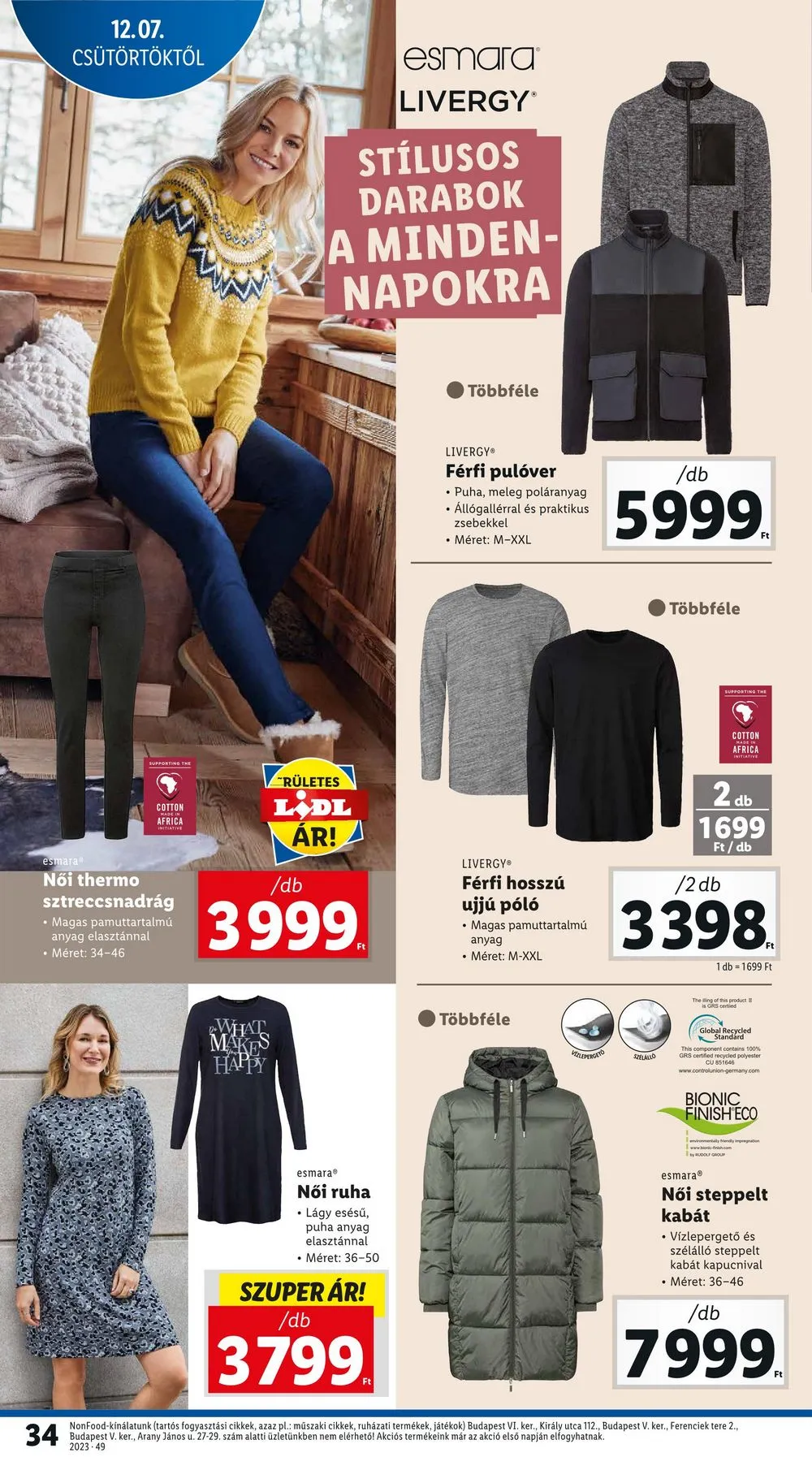 Lidl akciós újság 12.07–12.13 – 34. oldal