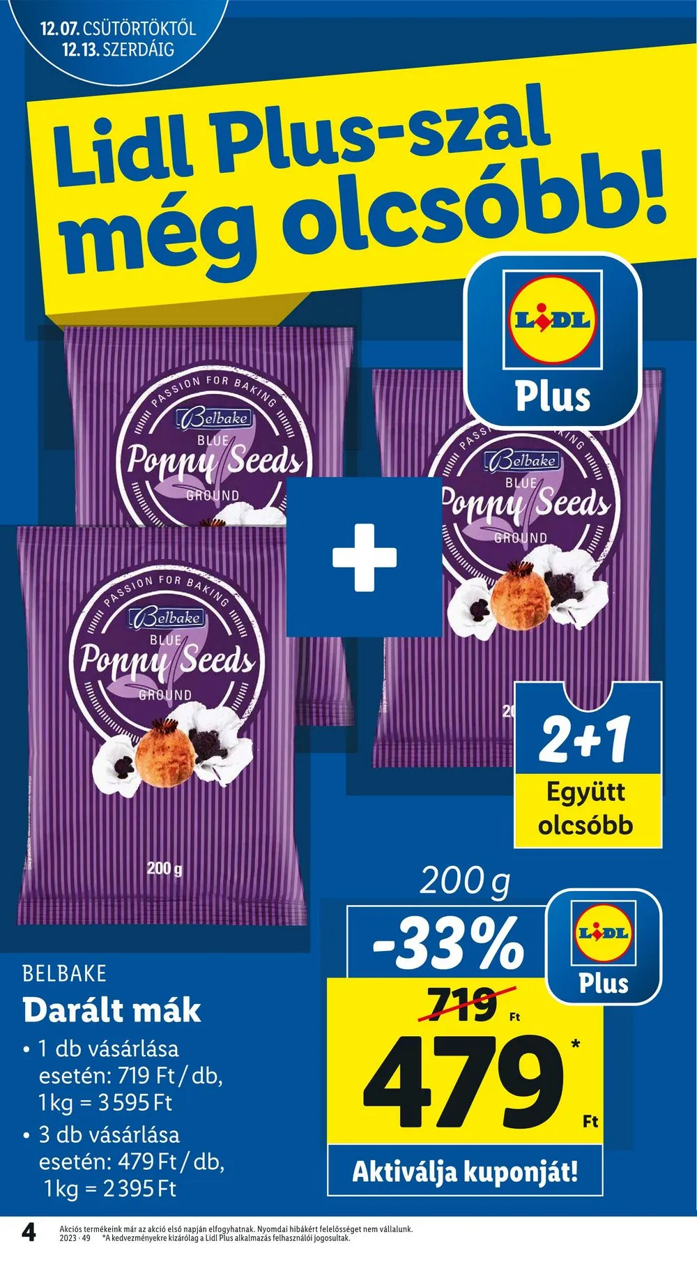 Lidl akciós újság 12.07–12.13 – 4. oldal
