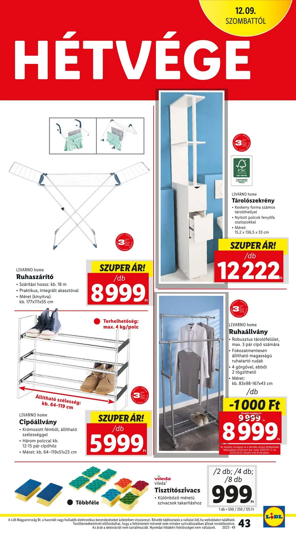 Lidl akciós újság 12.07–12.13 – 43. oldal