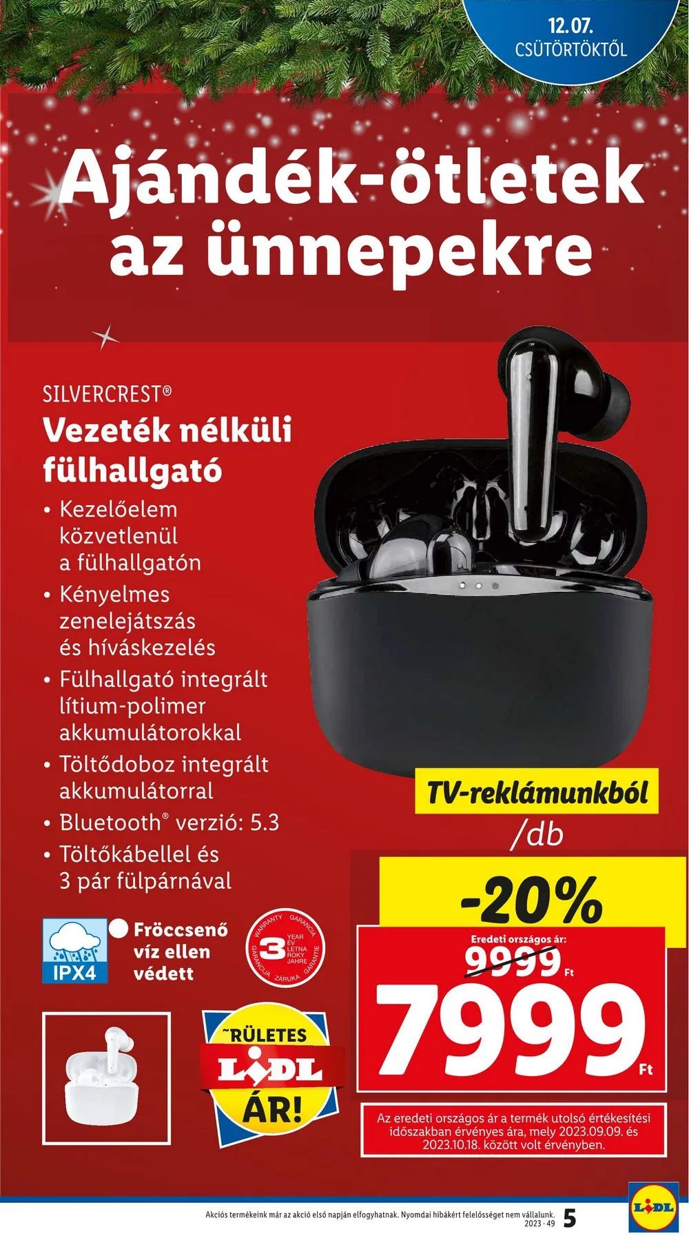 Lidl akciós újság 12.07–12.13 – 5. oldal