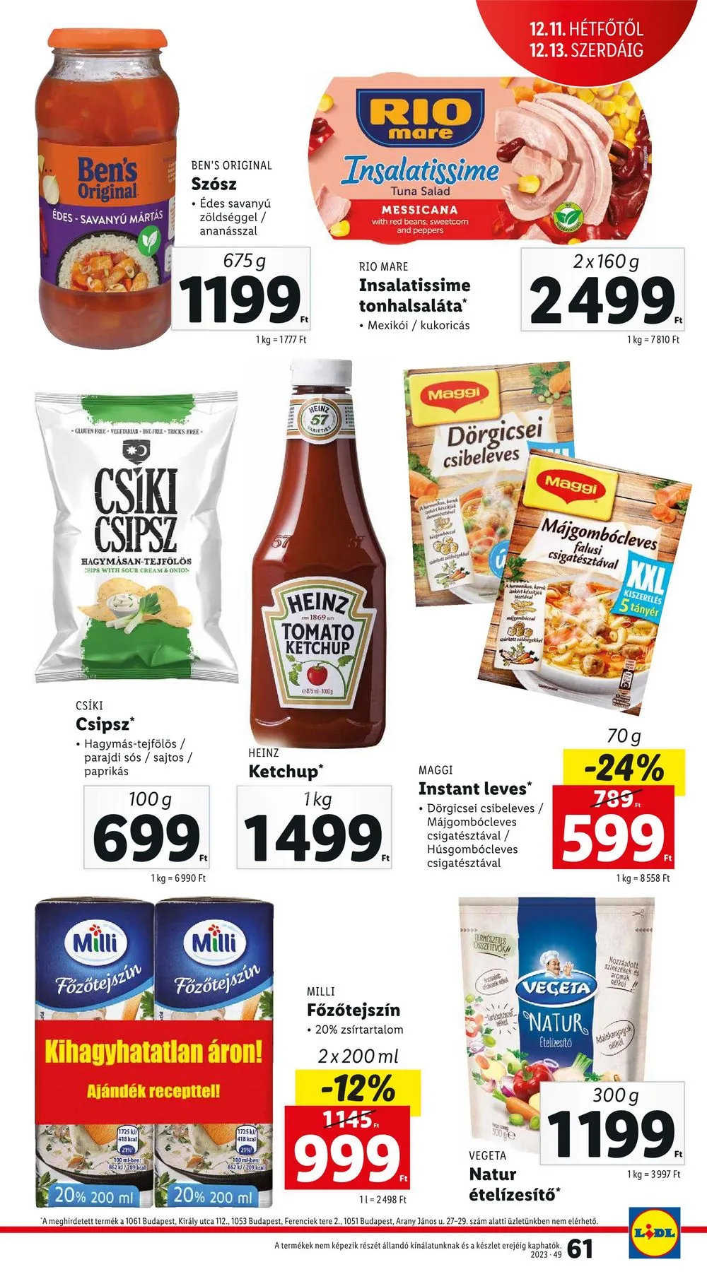 Lidl akciós újság 12.07–12.13 – 61. oldal