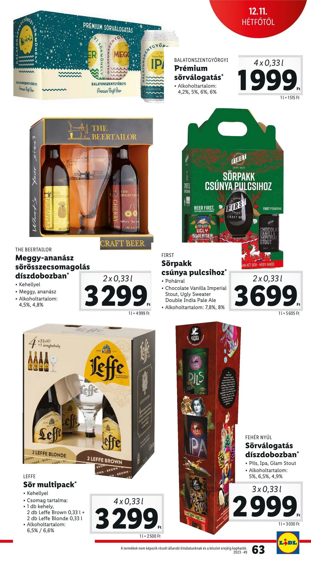 Lidl akciós újság 12.07–12.13 – 63. oldal