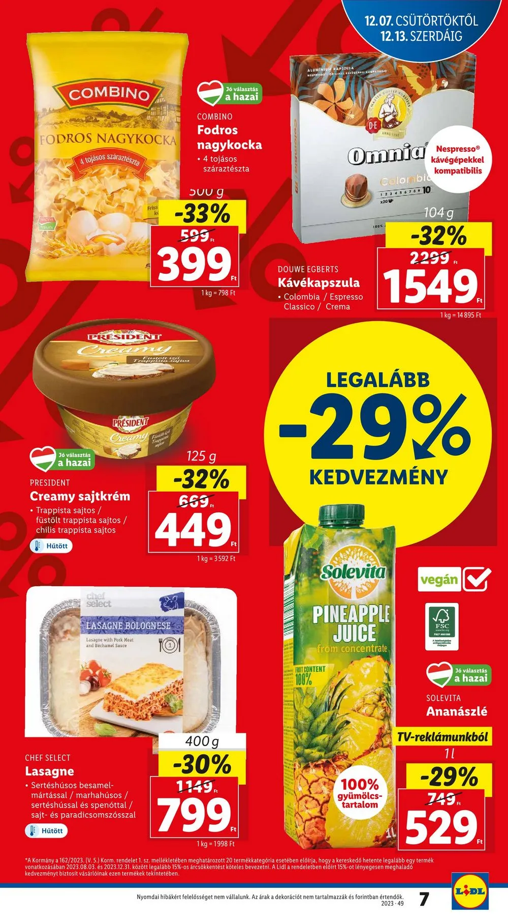 Lidl akciós újság 12.07–12.13 – 7. oldal