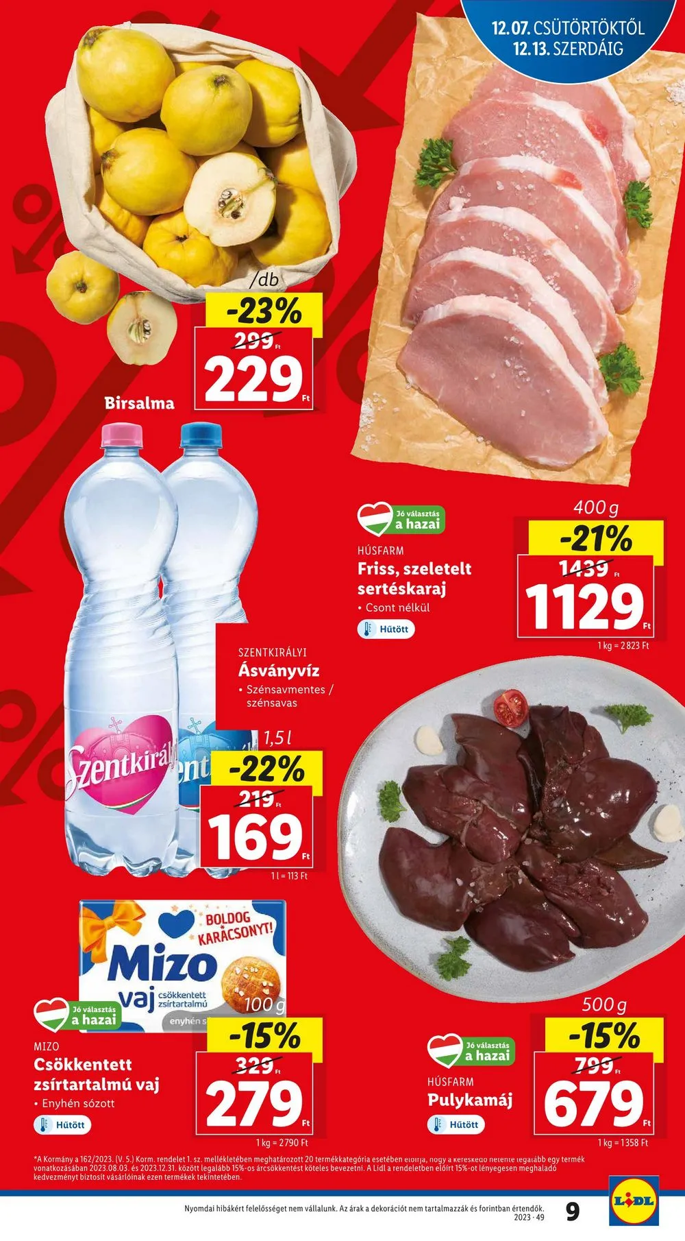 Lidl akciós újság 12.07–12.13 – 9. oldal