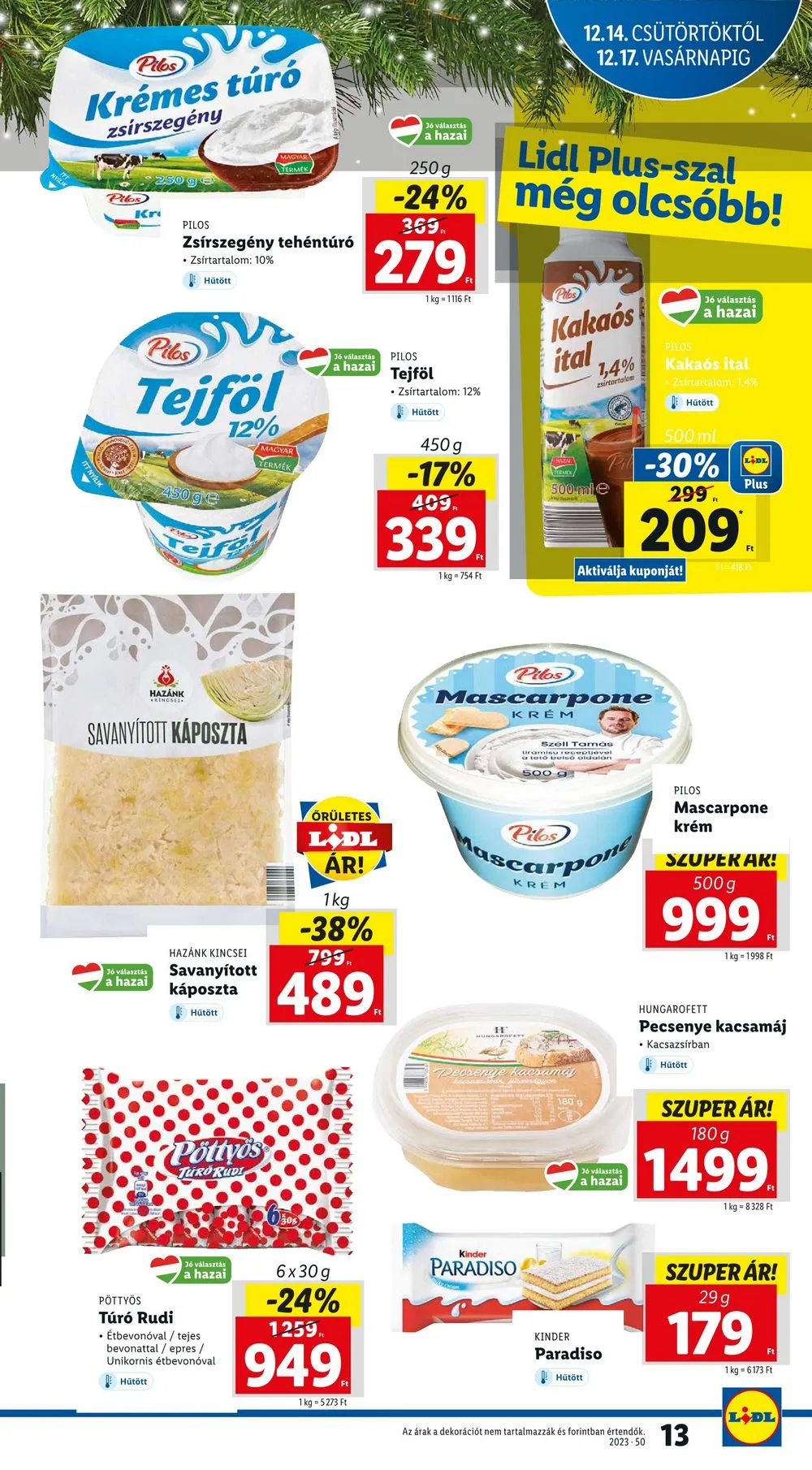 Lidl akciós újság 12.14–12.20 – 13. oldal