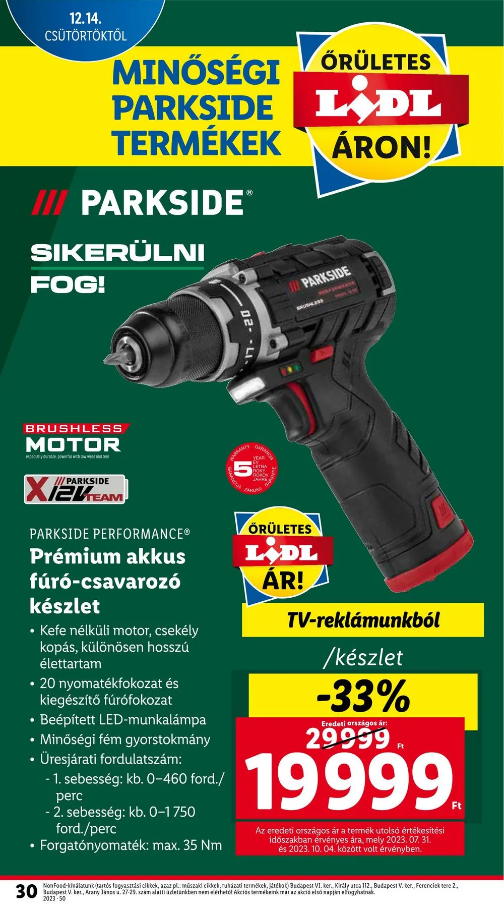 Lidl akciós újság 12.14–12.20 – 30. oldal
