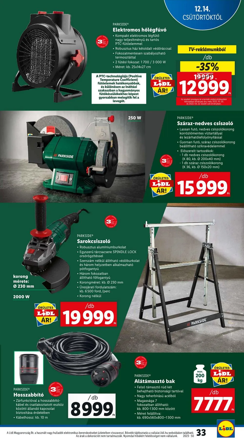 Lidl akciós újság 12.14–12.20 – 33. oldal