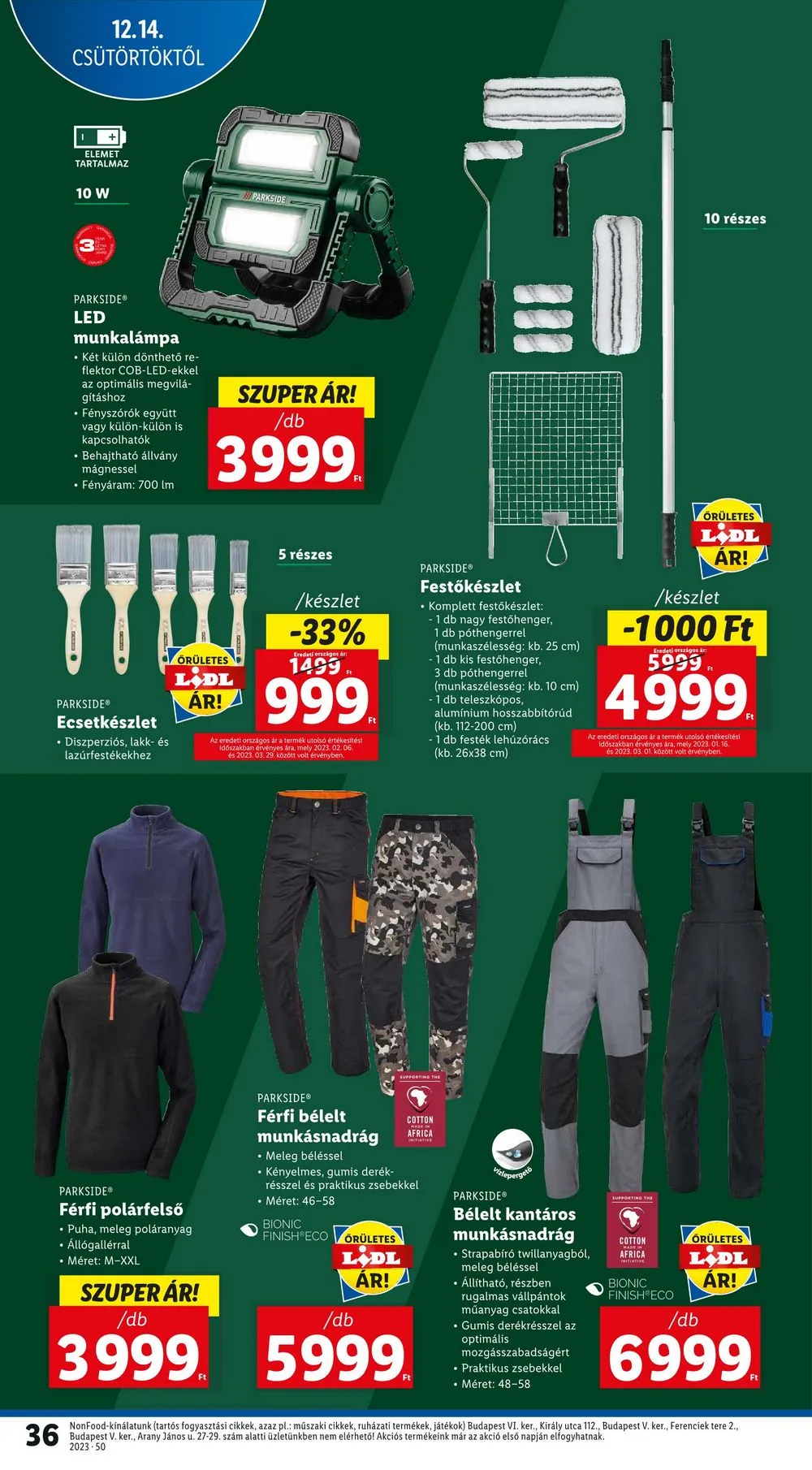 Lidl akciós újság 12.14–12.20 – 36. oldal