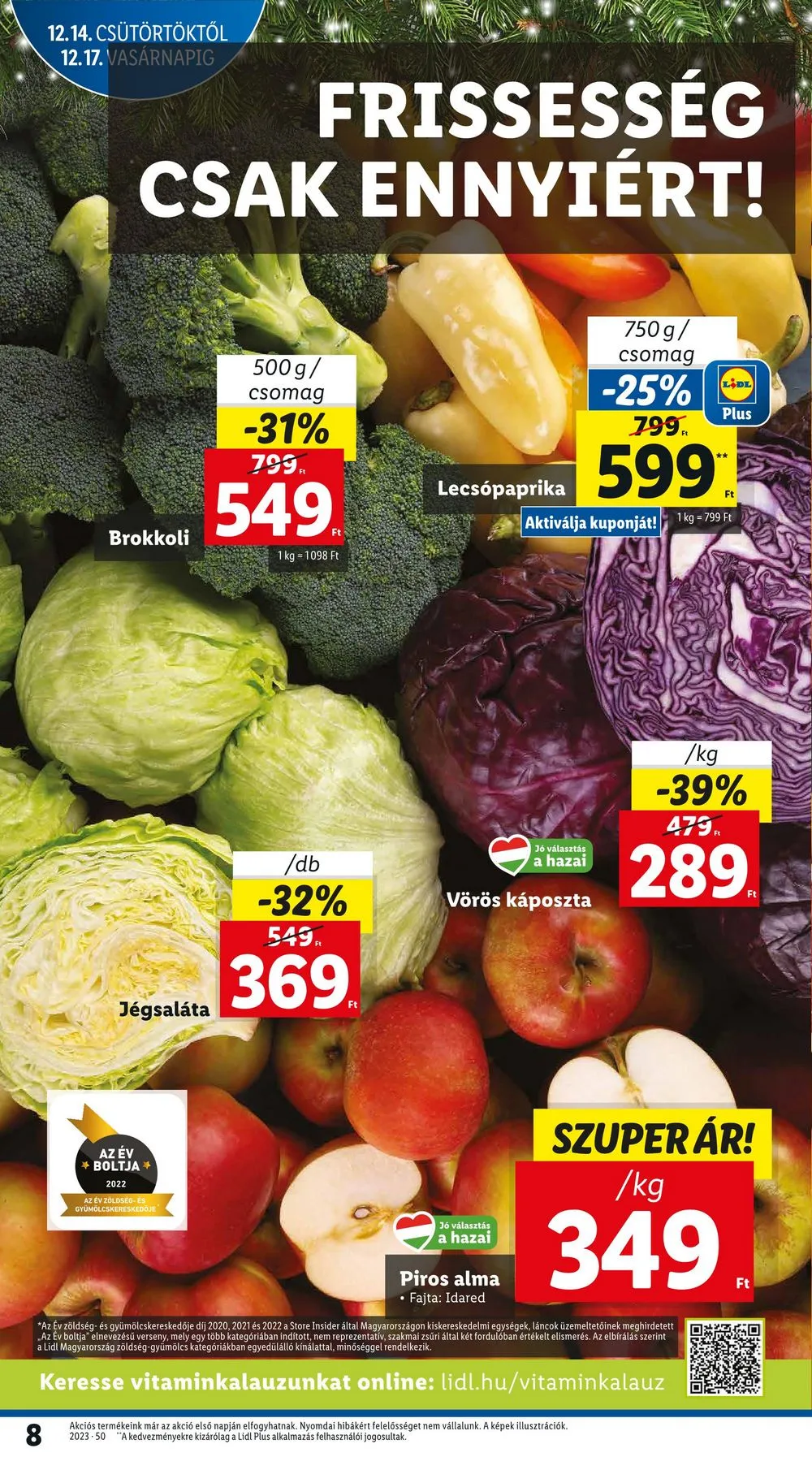 Lidl akciós újság 12.14–12.20 – 8. oldal