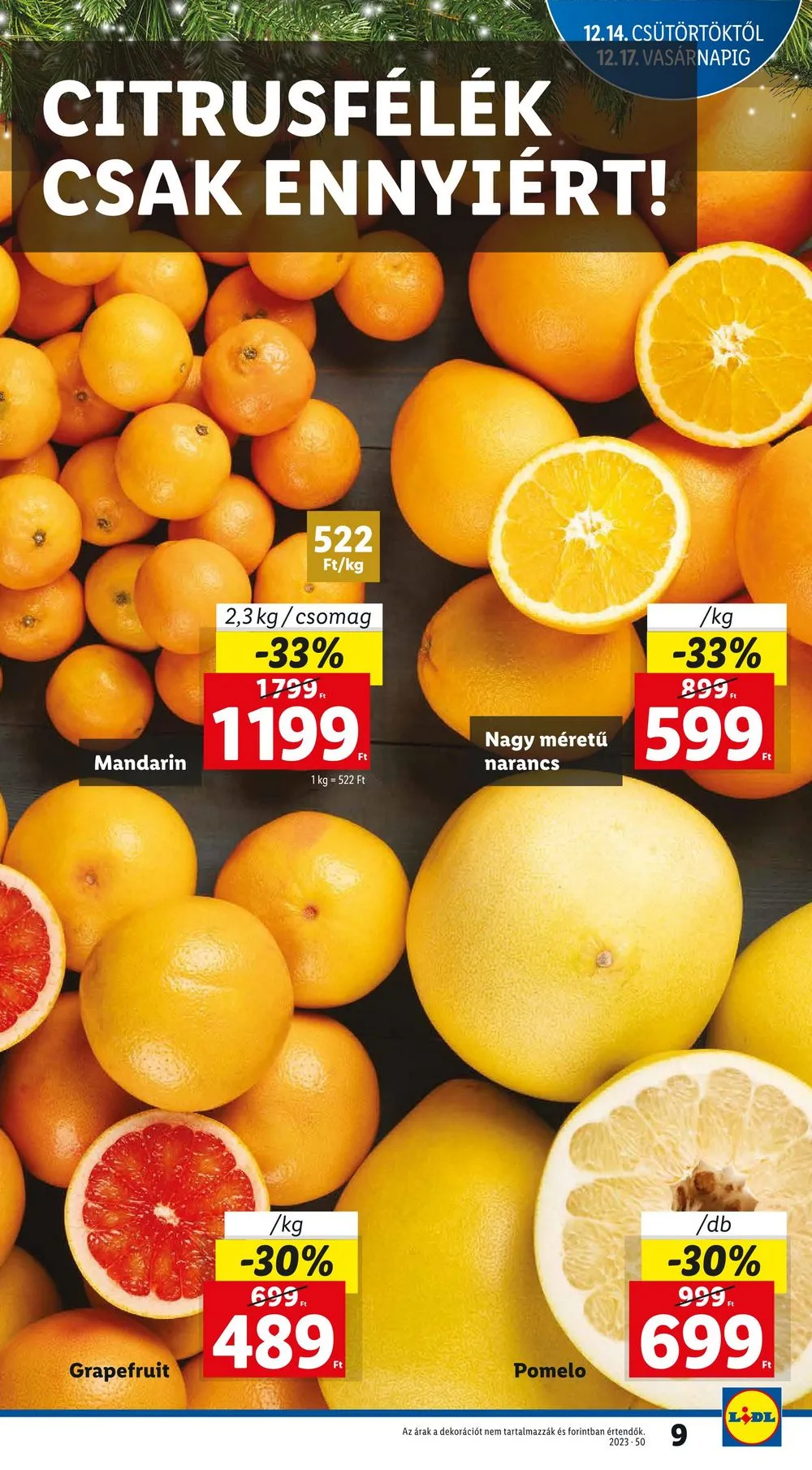 Lidl akciós újság 12.14–12.20 – 9. oldal