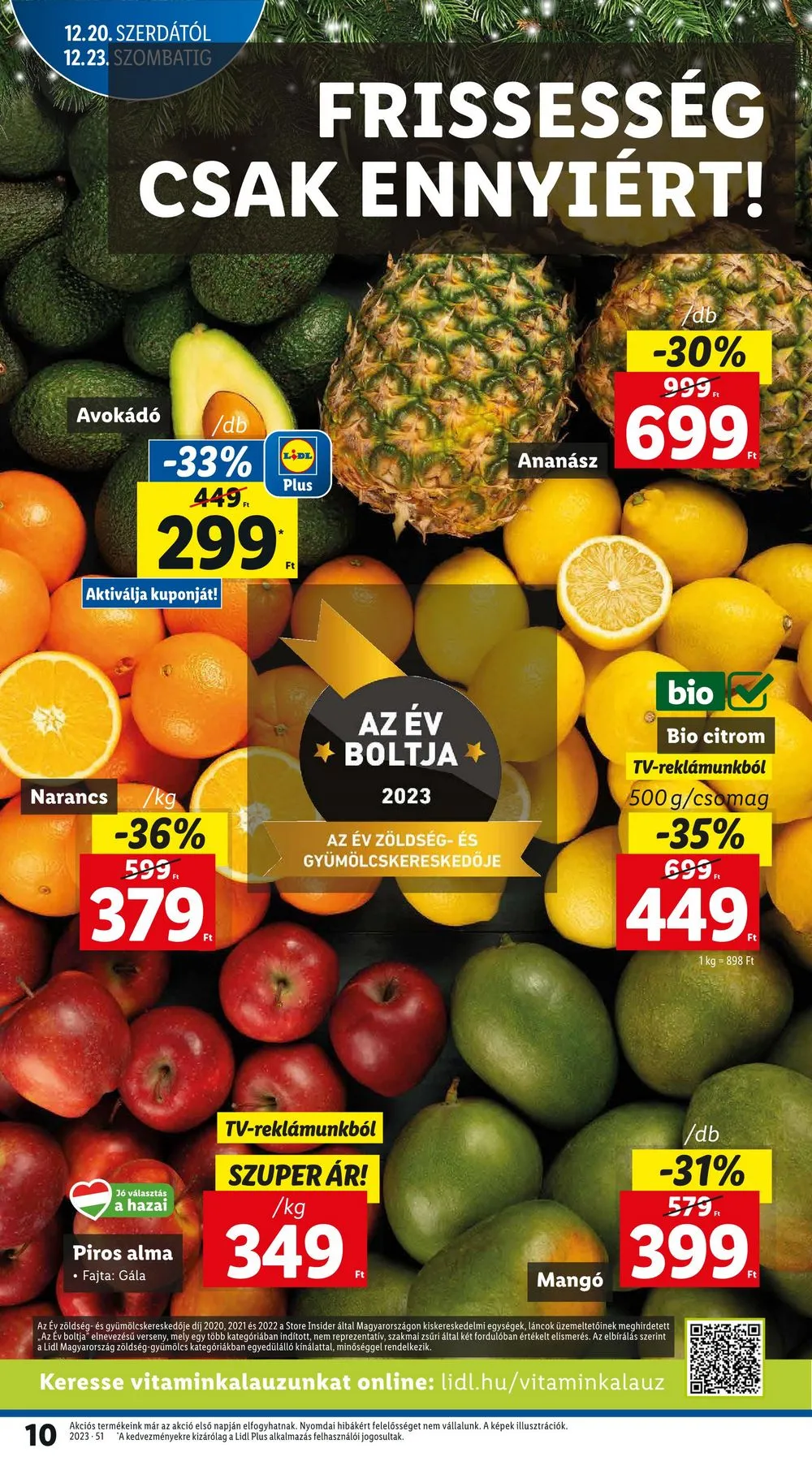 Lidl akciós újság 12.20–12.23 – 10. oldal