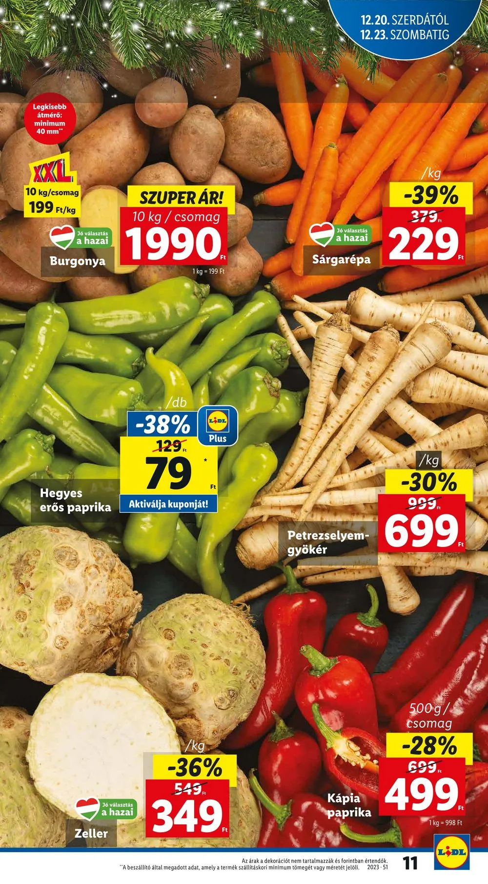 Lidl akciós újság 12.20–12.23 – 11. oldal