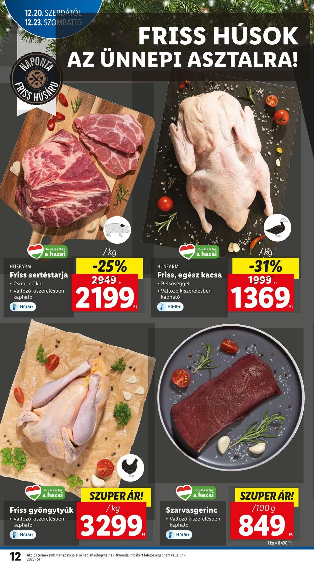 Lidl akciós újság 12.20–12.23 – 12. oldal