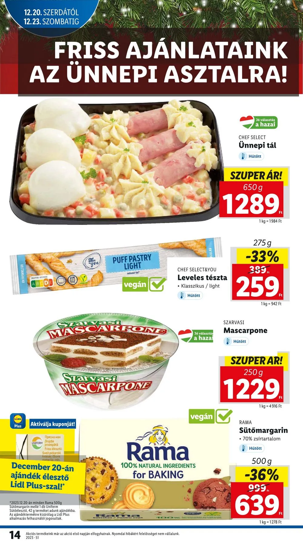 Lidl akciós újság 12.20–12.23 – 14. oldal