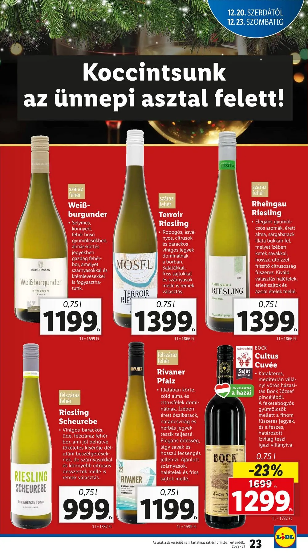 Lidl akciós újság 12.20–12.23 – 23. oldal