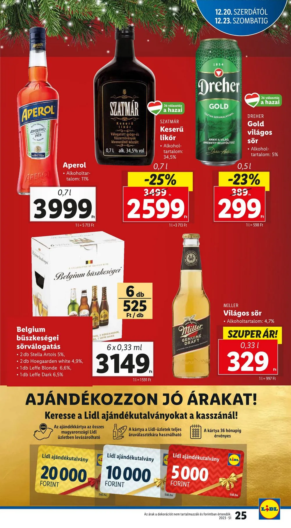 Lidl akciós újság 12.20–12.23 – 25. oldal