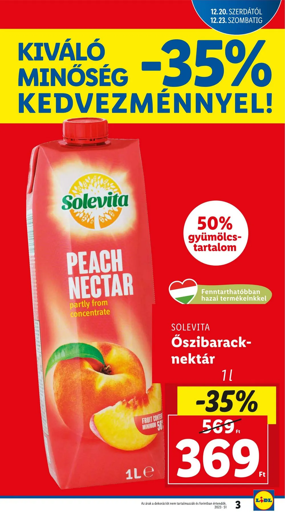 Lidl akciós újság 12.20–12.23 – 3. oldal