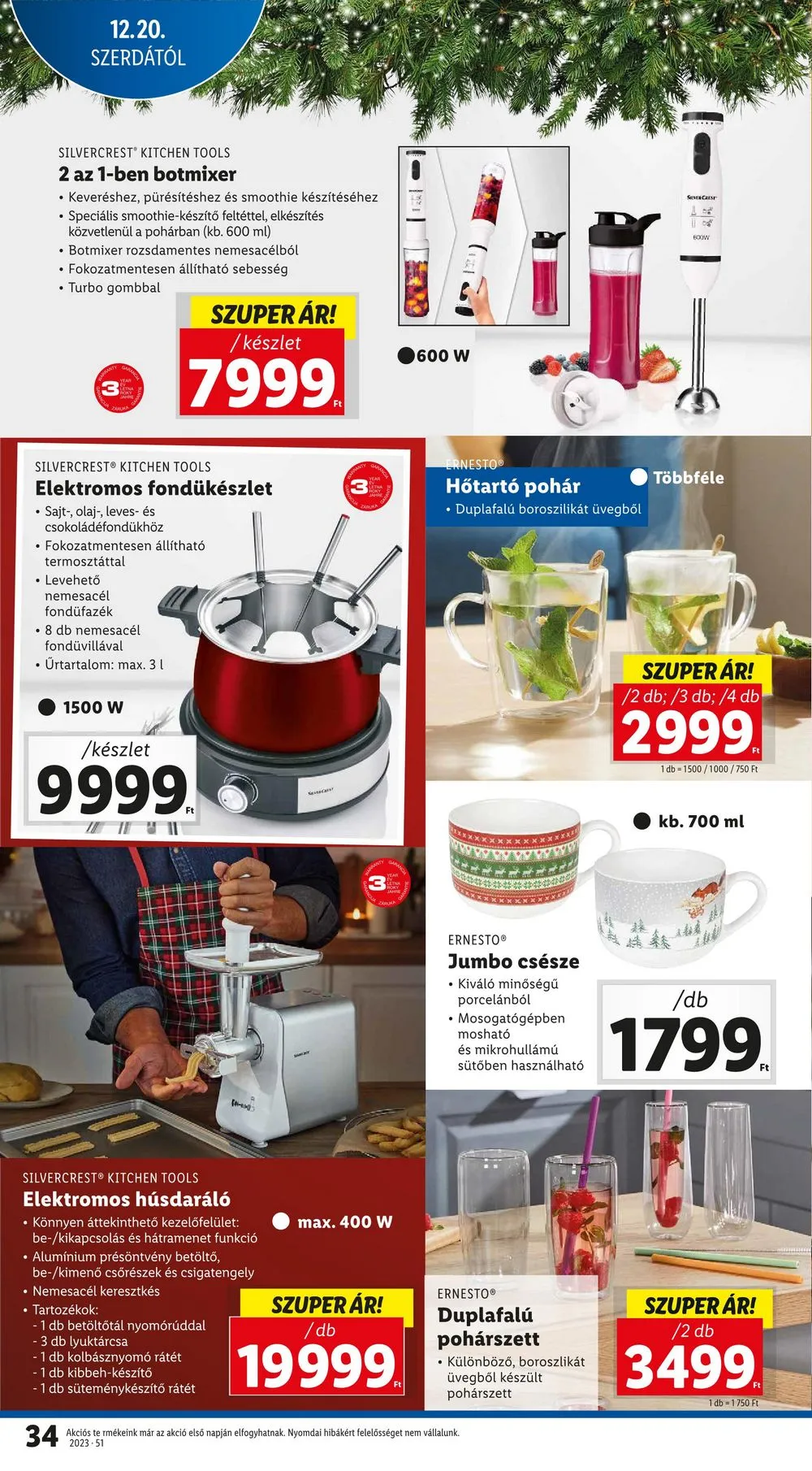 Lidl akciós újság 12.20–12.23 – 34. oldal