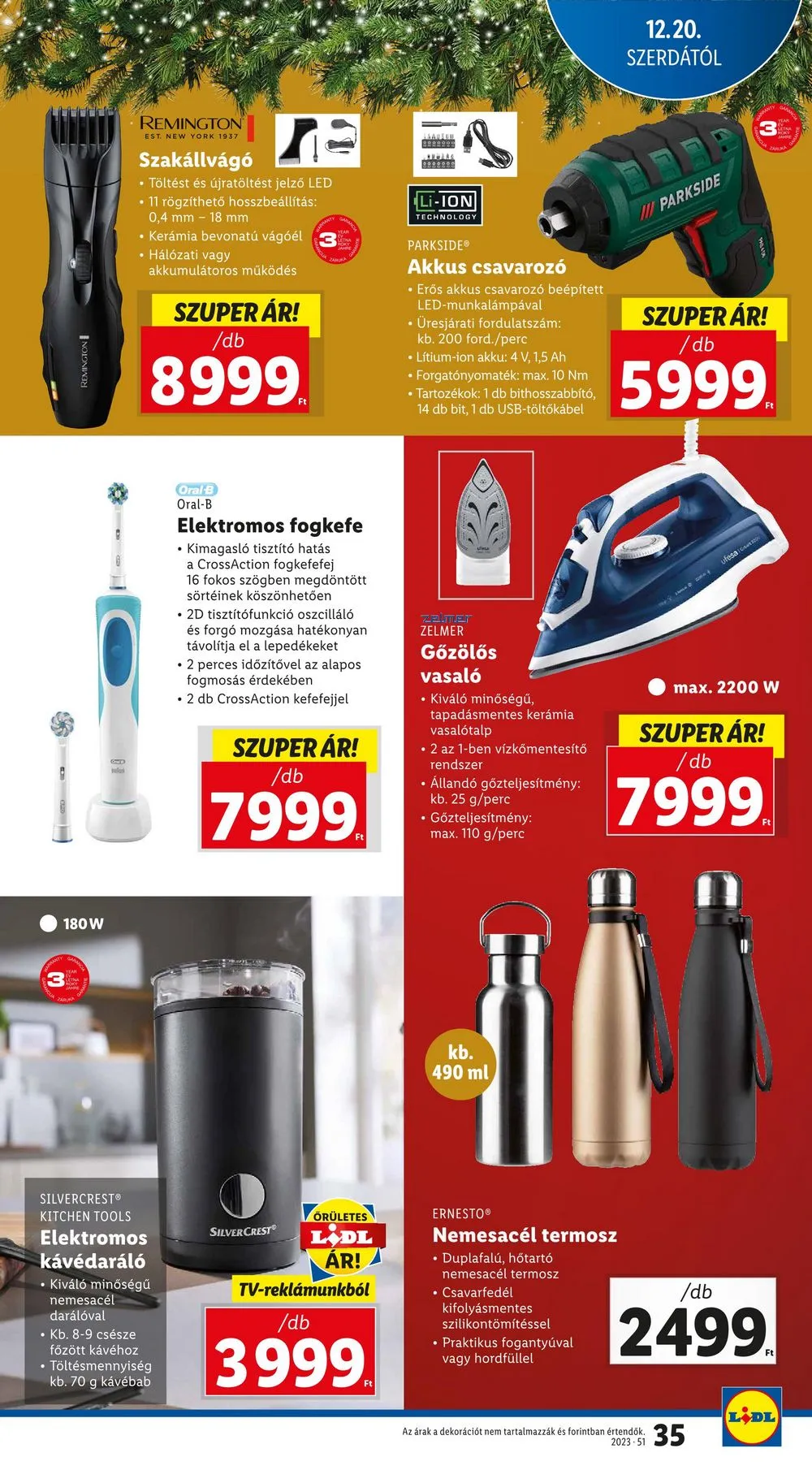 Lidl akciós újság 12.20–12.23 – 35. oldal