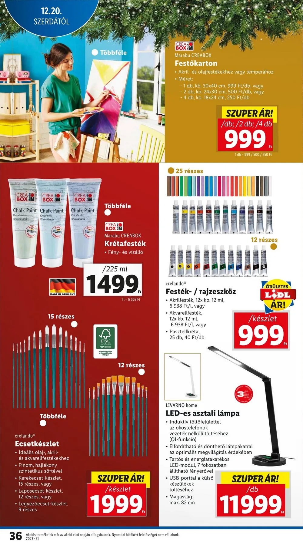 Lidl akciós újság 12.20–12.23 – 36. oldal