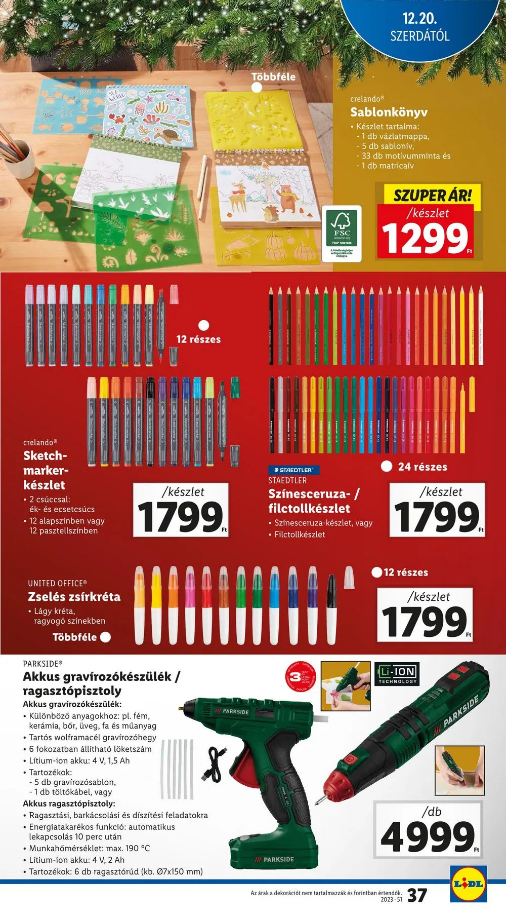 Lidl akciós újság 12.20–12.23 – 37. oldal