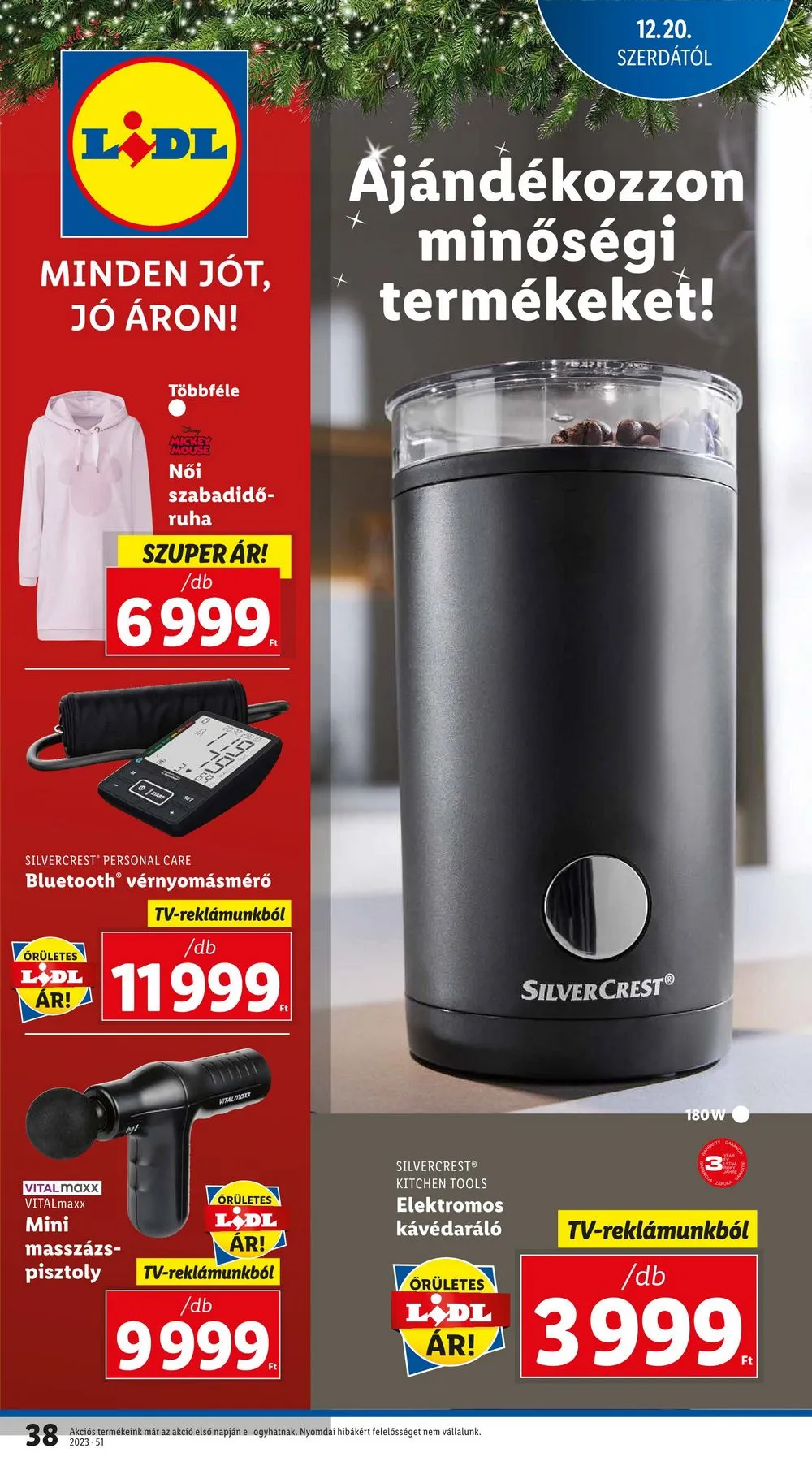 Lidl akciós újság 12.20–12.23 – 38. oldal