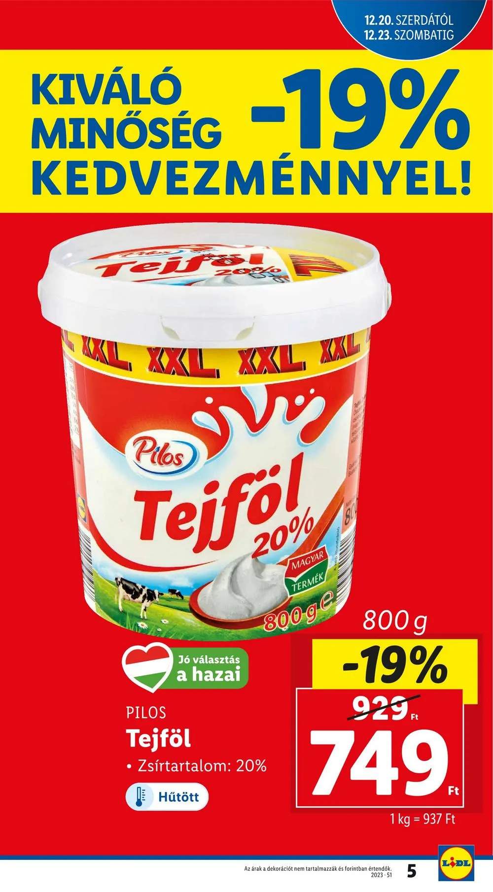 Lidl akciós újság 12.20–12.23 – 5. oldal