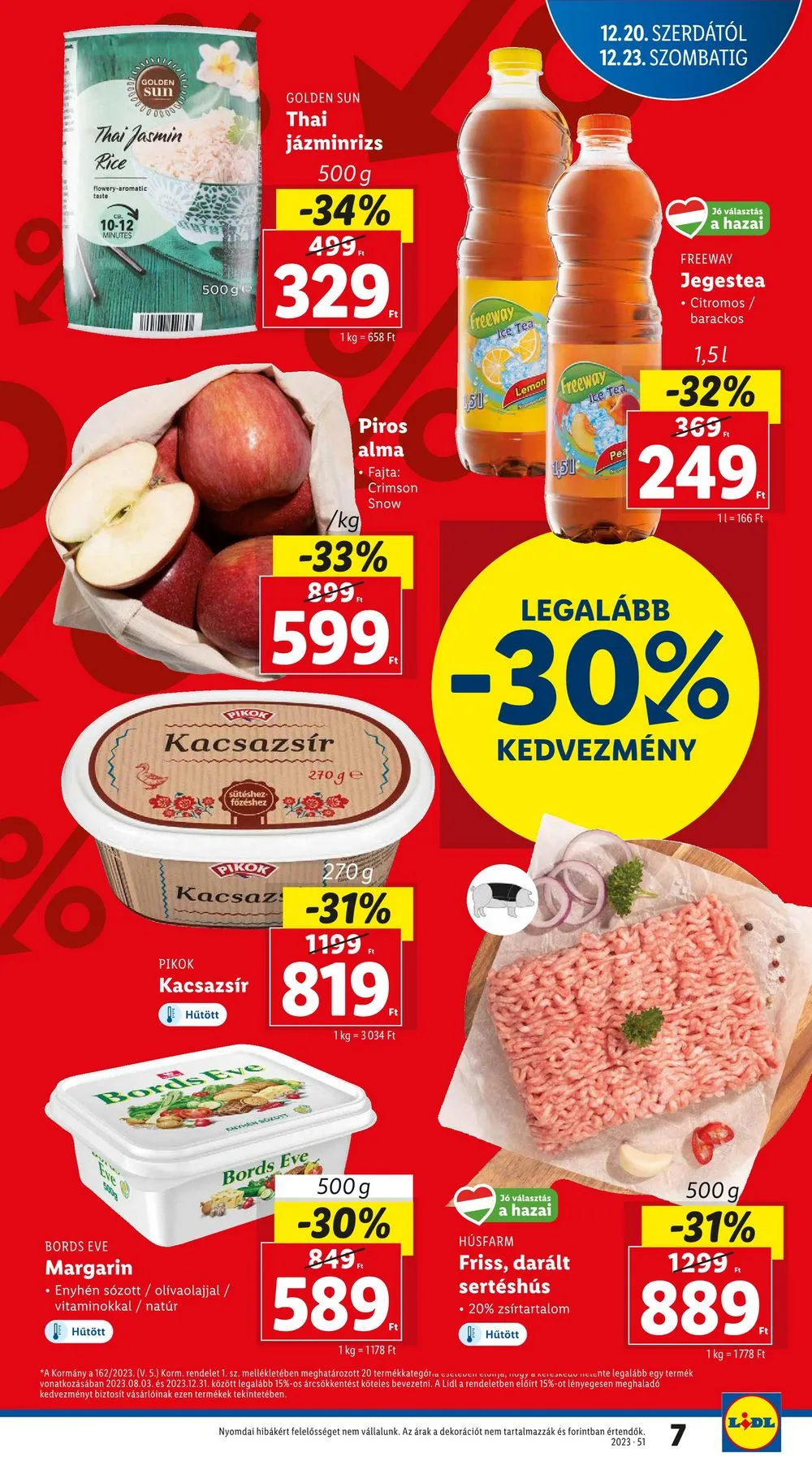 Lidl akciós újság 12.20–12.23 – 7. oldal