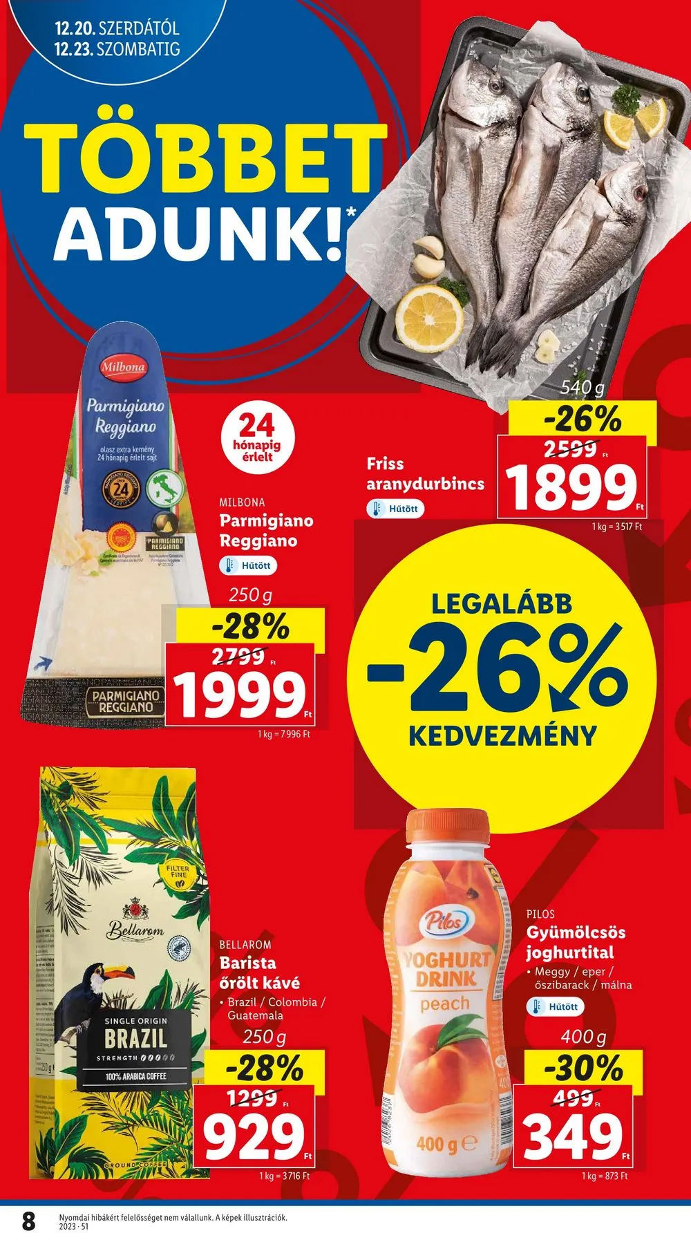 Lidl akciós újság 12.20–12.23 – 8. oldal