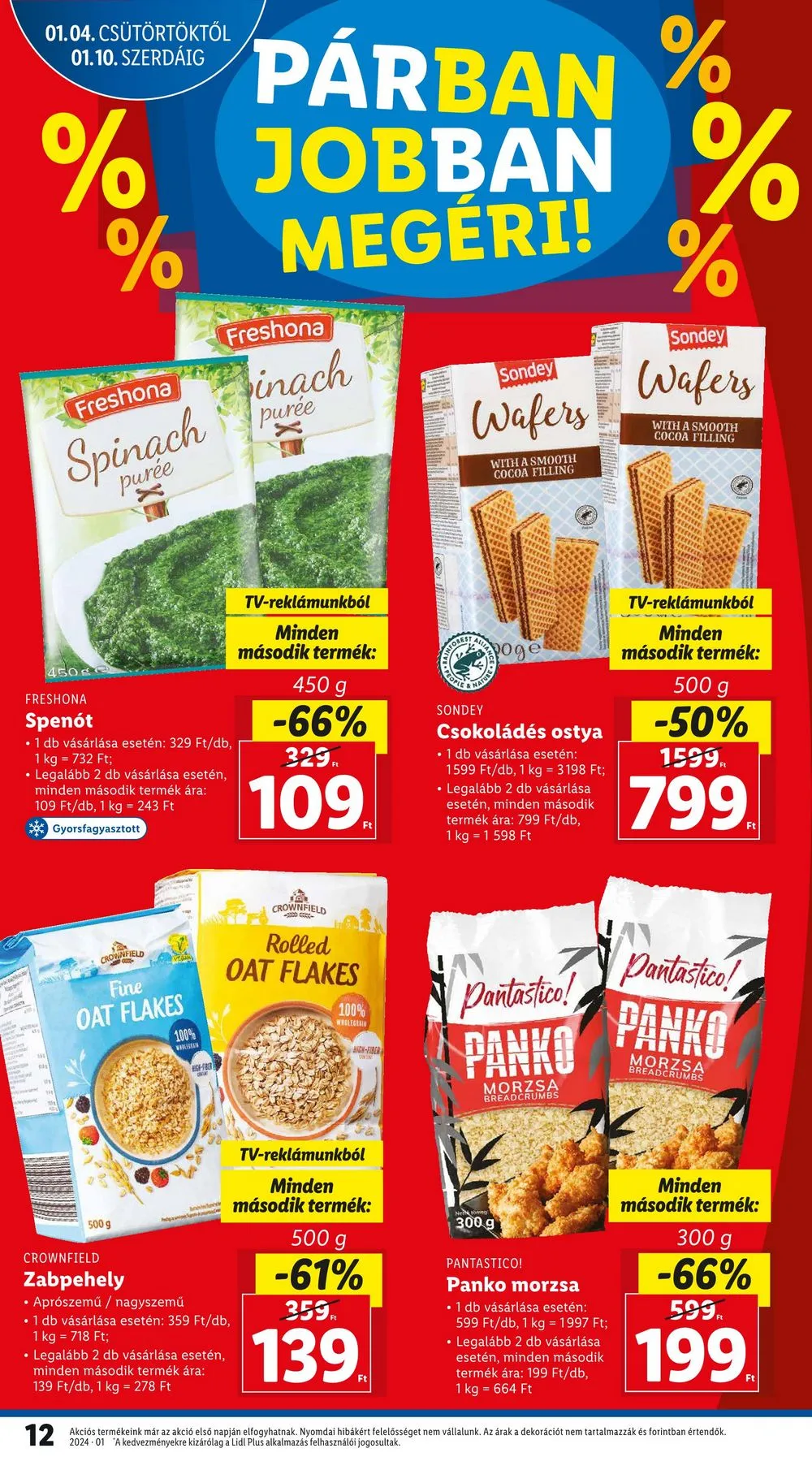 Lidl akciós újság 01.04–01.10 – 12. oldal
