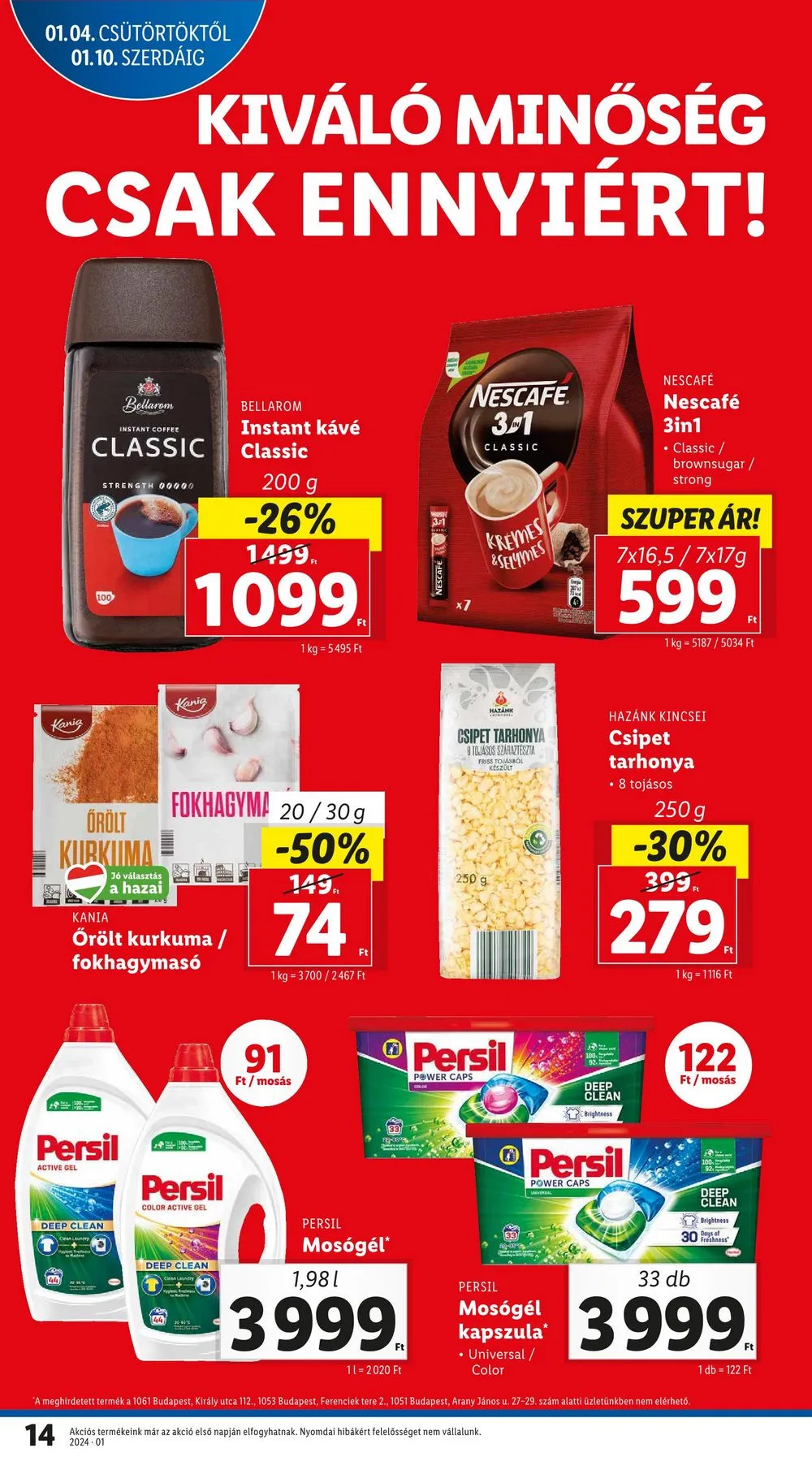 Lidl akciós újság 01.04–01.10 – 14. oldal