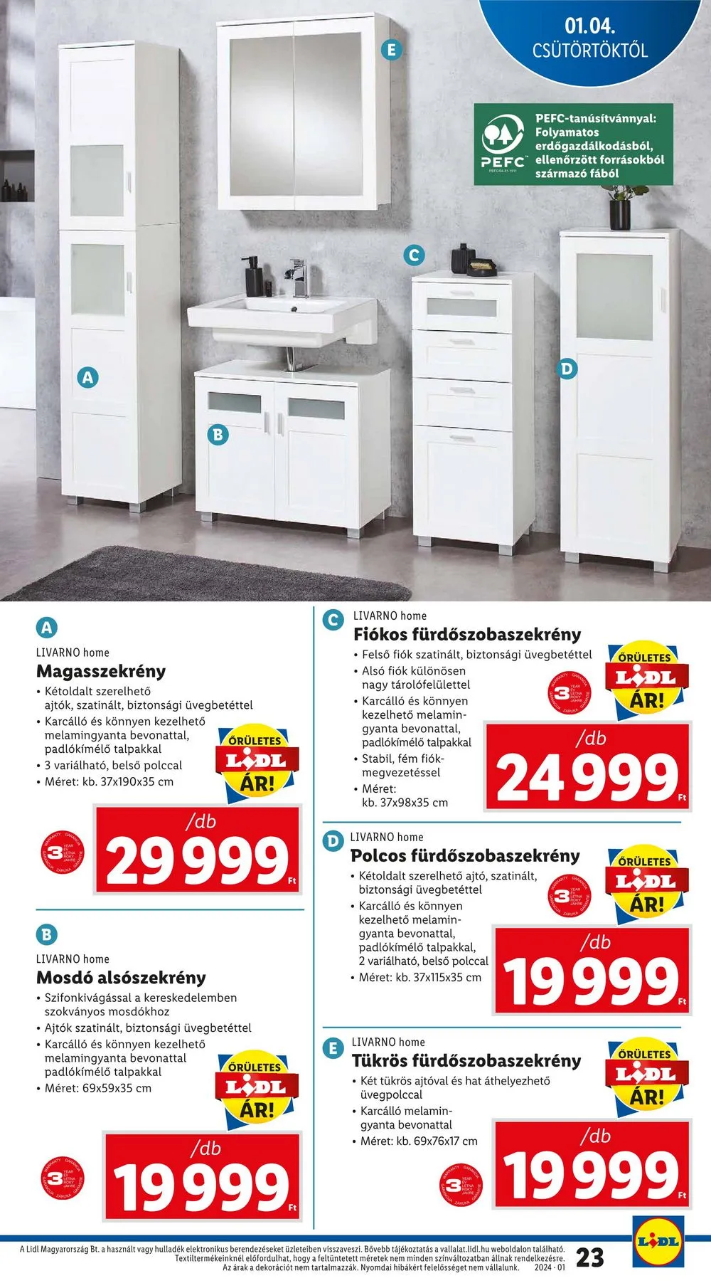 Lidl akciós újság 01.04–01.10 – 23. oldal